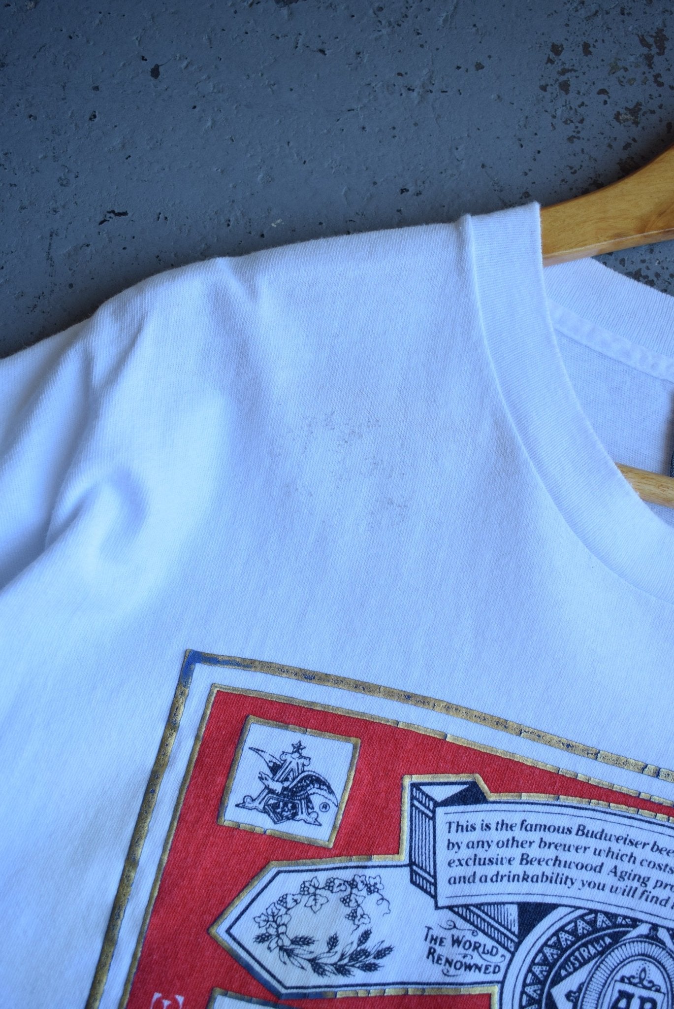 Vintage 1993 Budweiser 'King of Beers' Tee (XL) - Retrospective Store