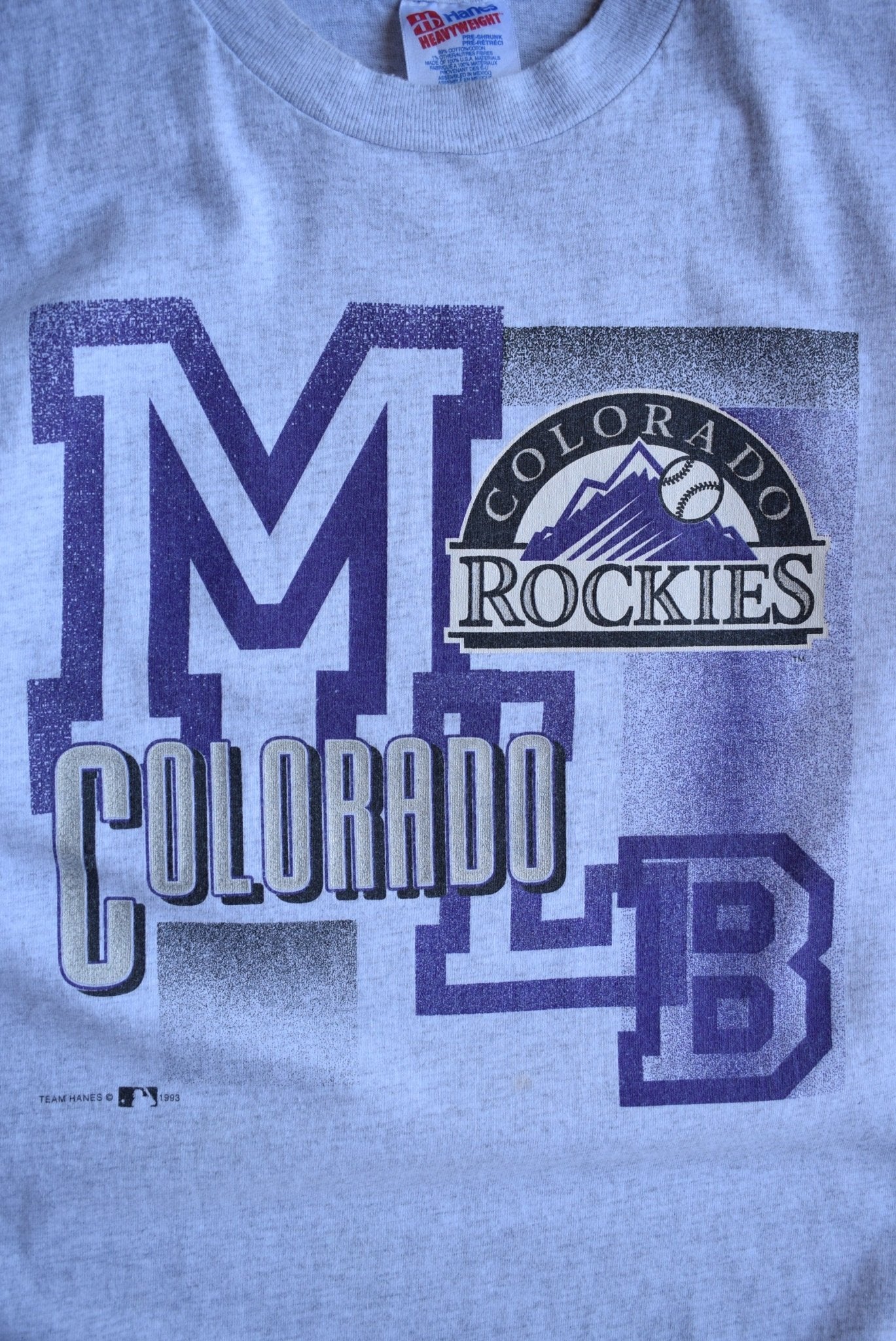 Vintage 1993 MLB Colorado Rockies Tee (M) - Retrospective Store