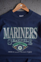 Vintage 1993 MLB Seattle Mariners Baseball Tee (S) - Retrospective Store