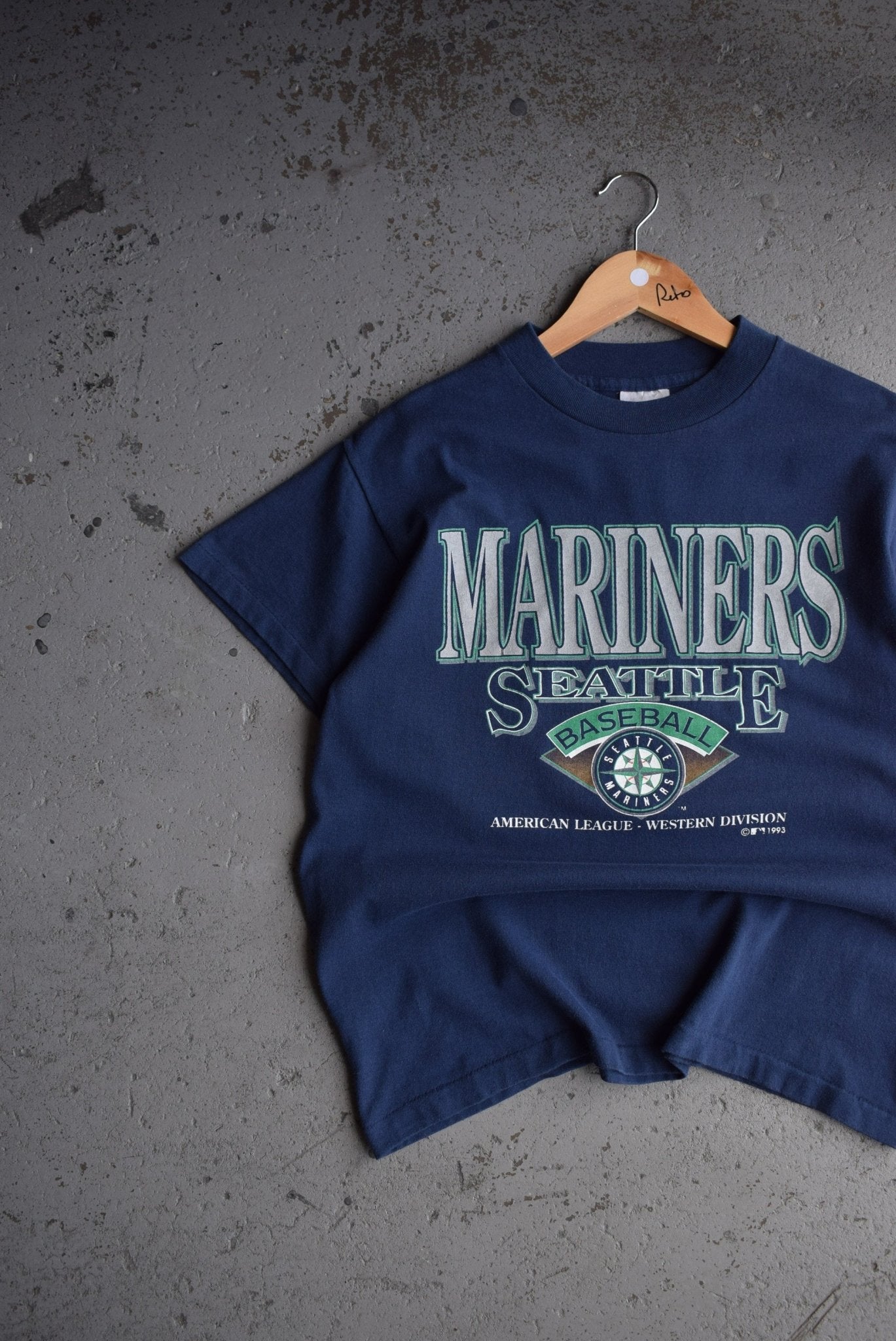 Vintage 1993 MLB Seattle Mariners Baseball Tee (S) - Retrospective Store