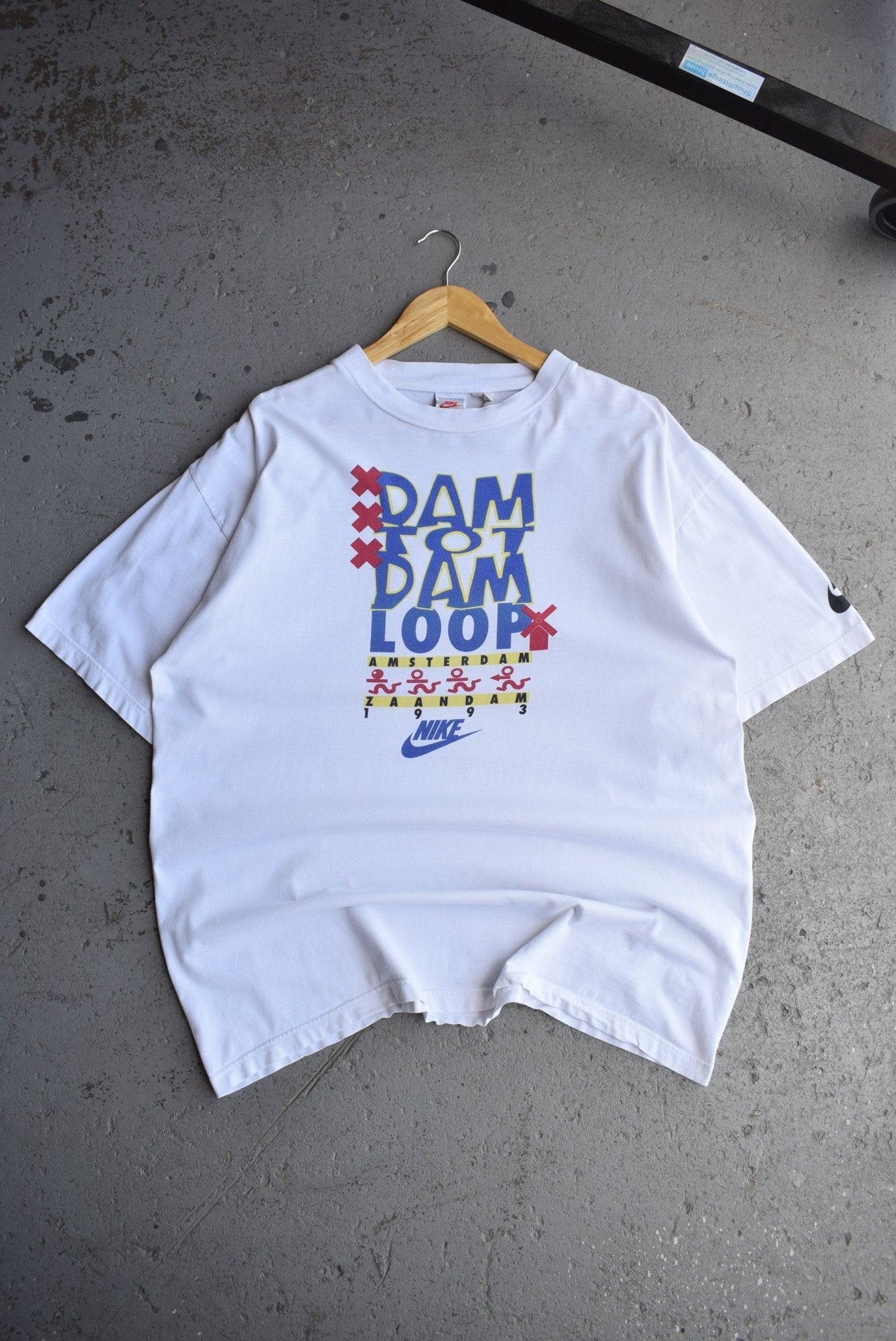 Vintage 1993 Nike Amsterdam Running Festival Tee (XL) - Retrospective Store