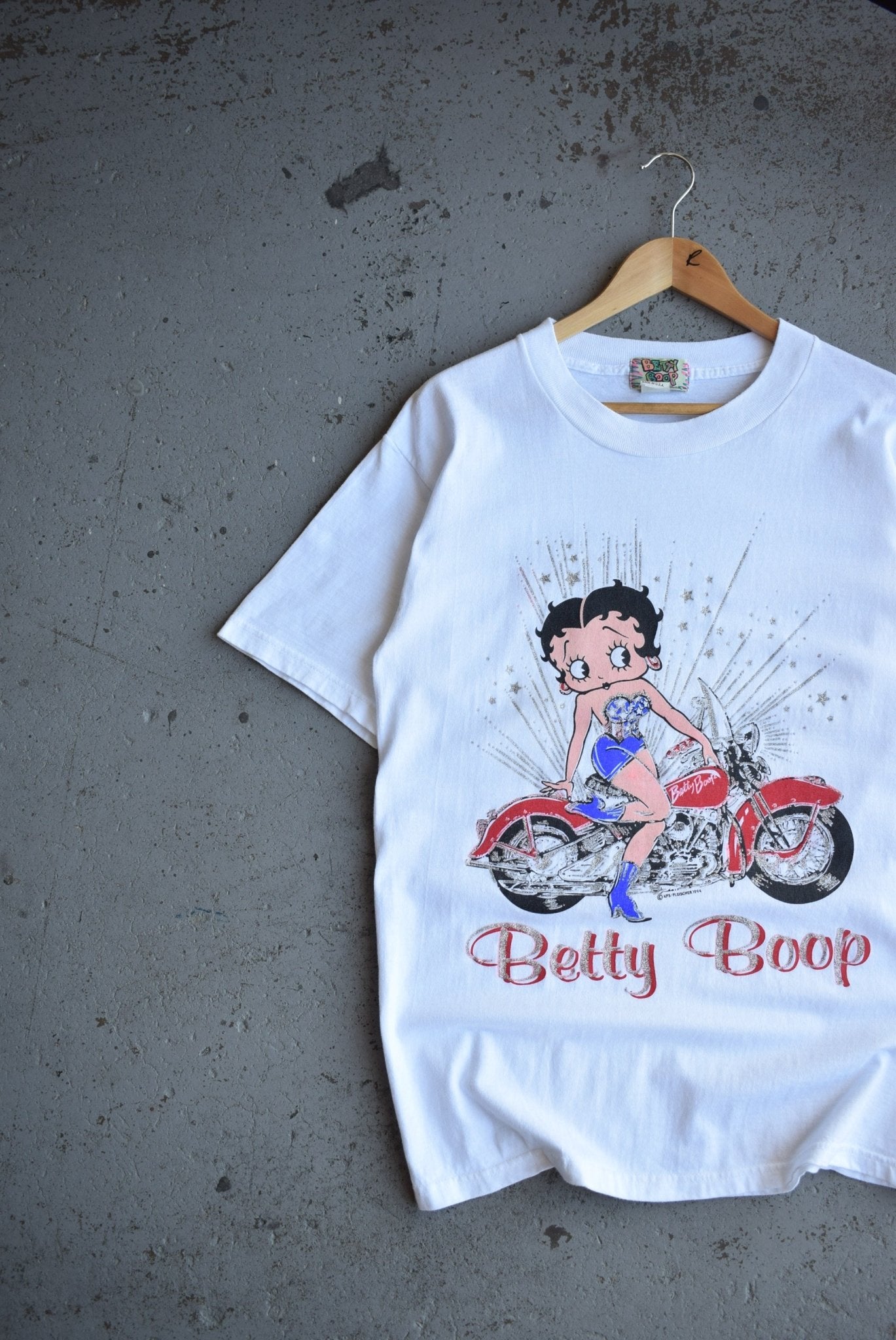 Vintage 1994 Betty Boop Motorcycle Tee (M) - Retrospective Store