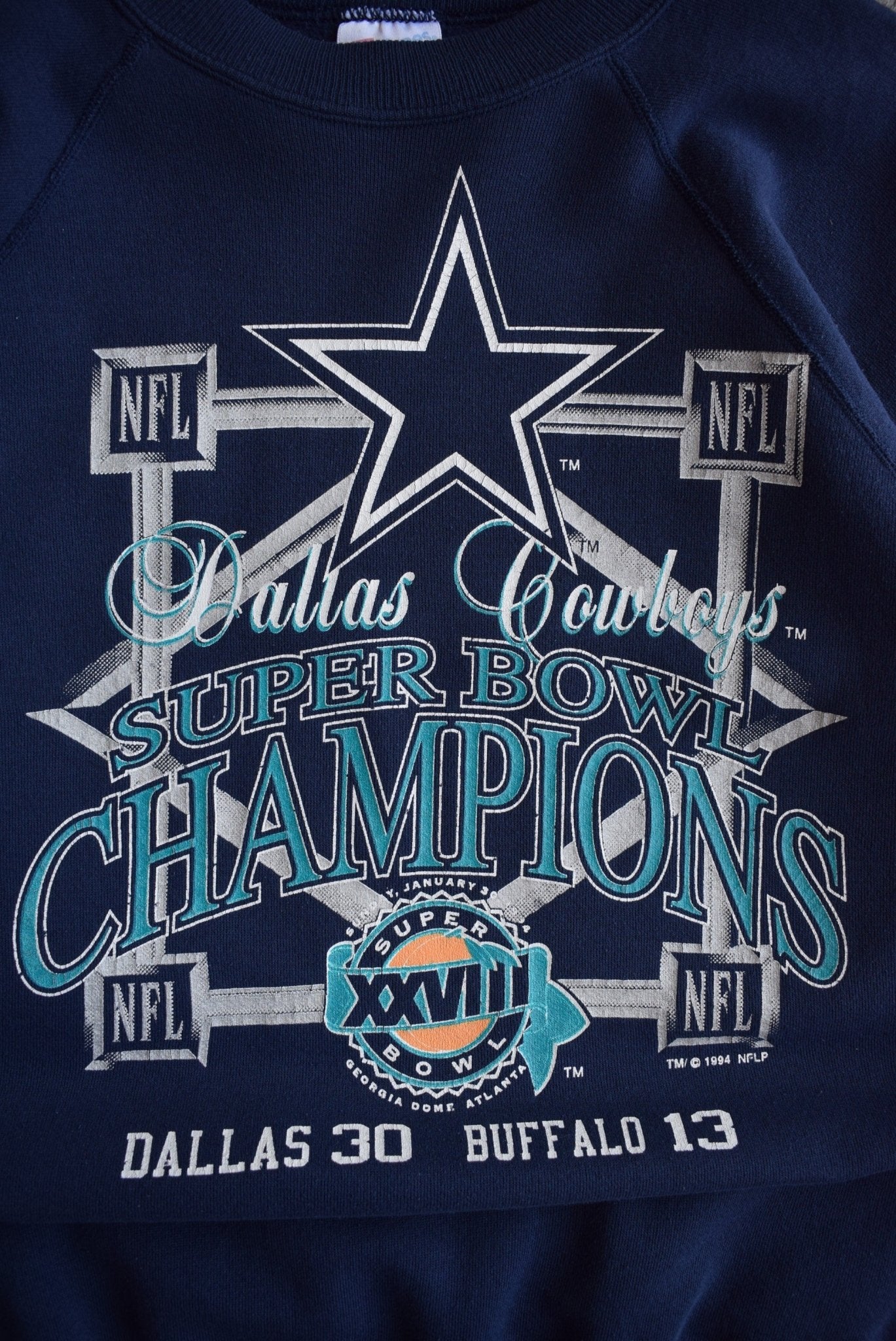 Vintage 1994 NFL Dallas Cowboys Superbowl XXVIII Champions Crewneck (M) - Retrospective Store