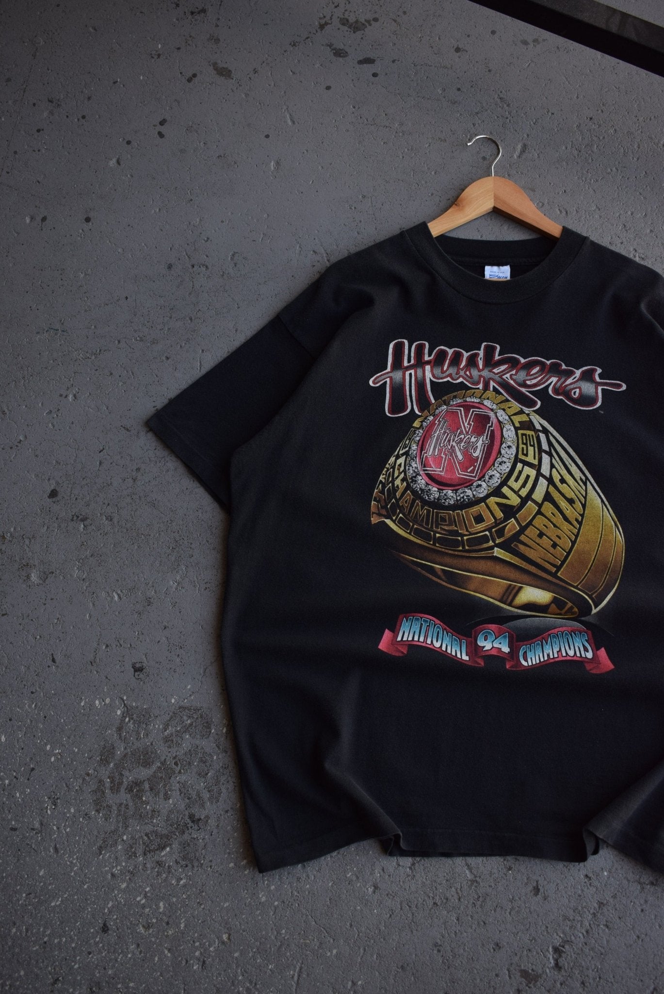 Vintage 1994 Salem x University of Nebraska National Champions Tee (XXL) - Retrospective Store