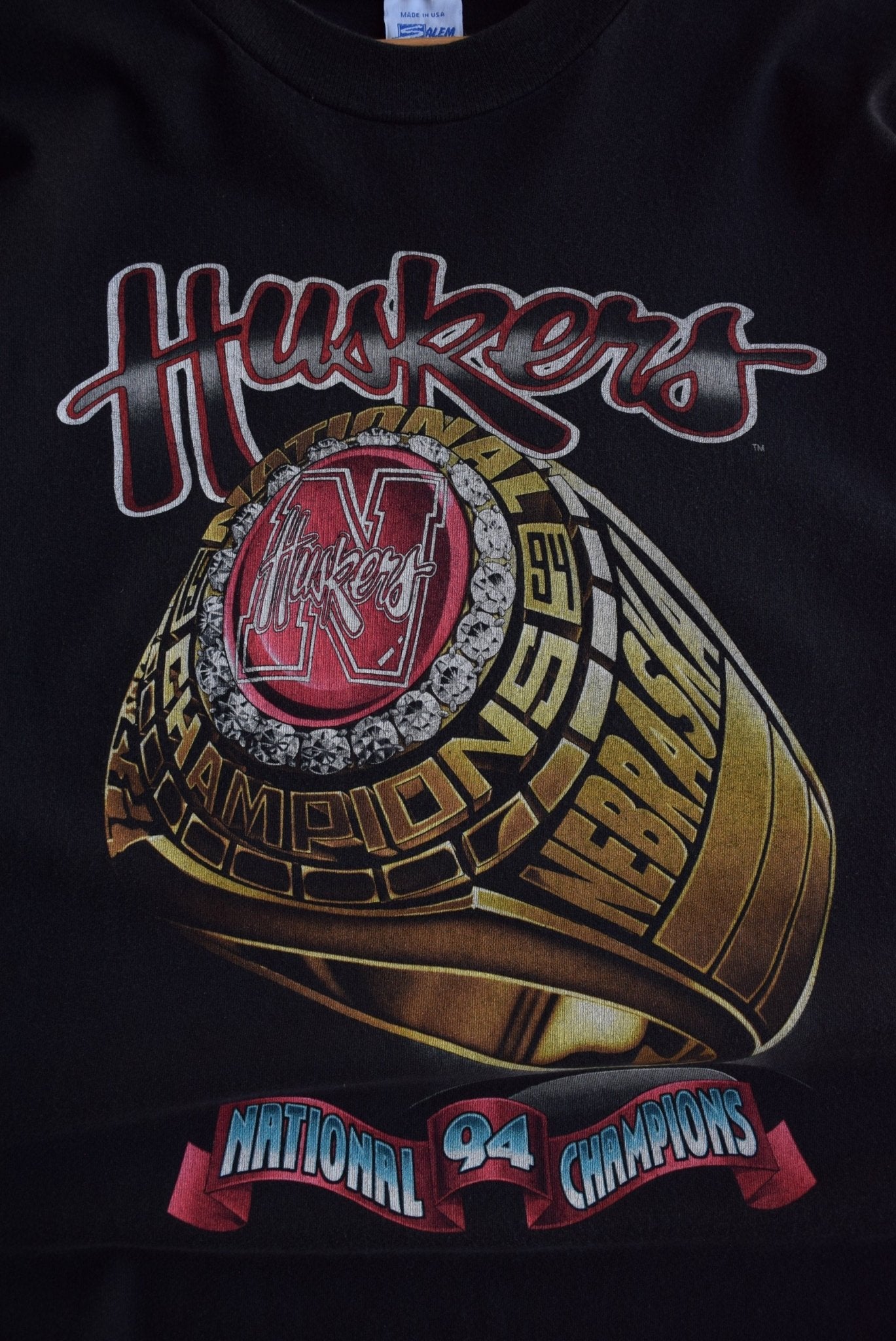 Vintage 1994 Salem x University of Nebraska National Champions Tee (XXL) - Retrospective Store