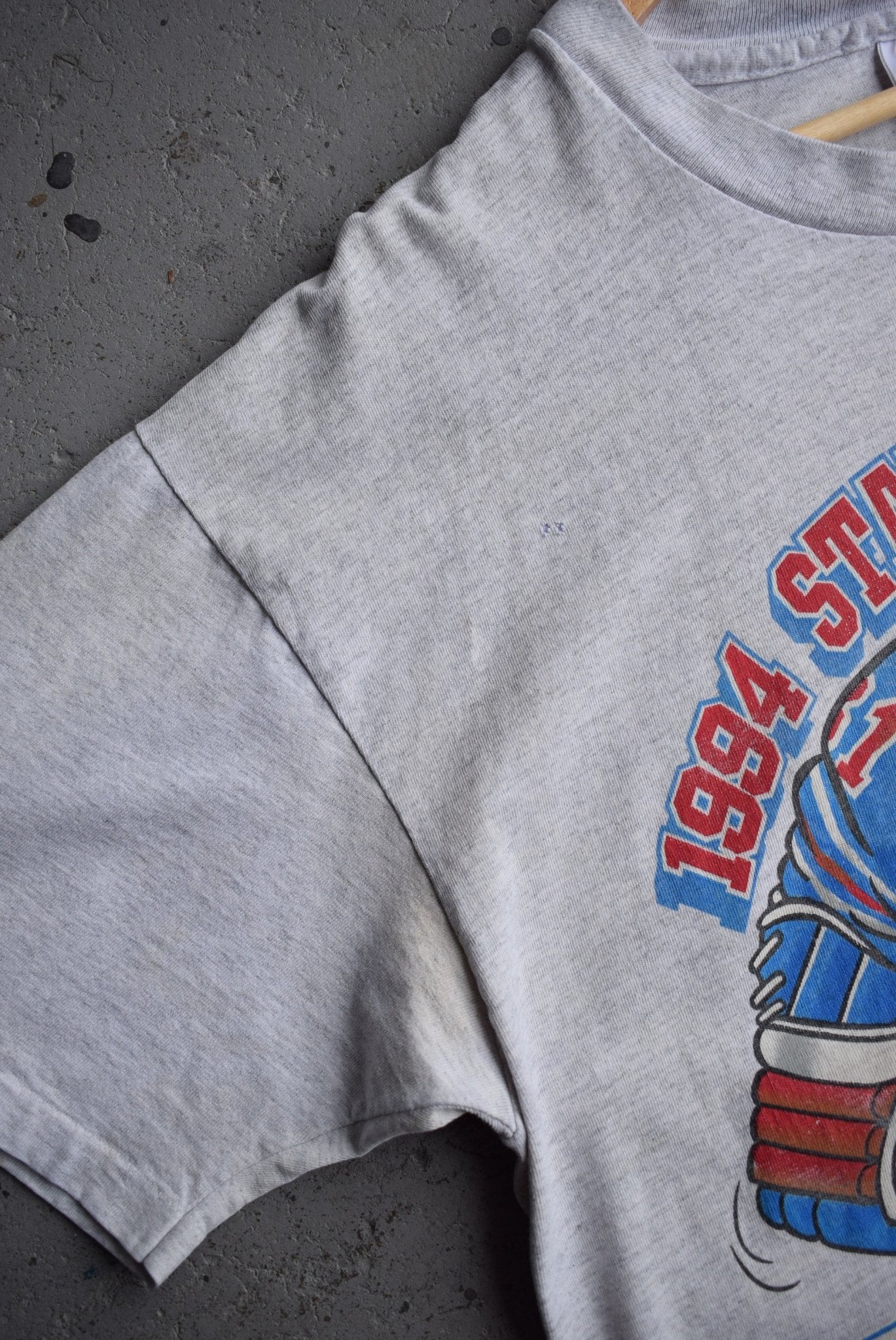 Vintage 1994 Warner Bros. x NHL New York Rangers Champions Tee (L/XL) - Retrospective Store