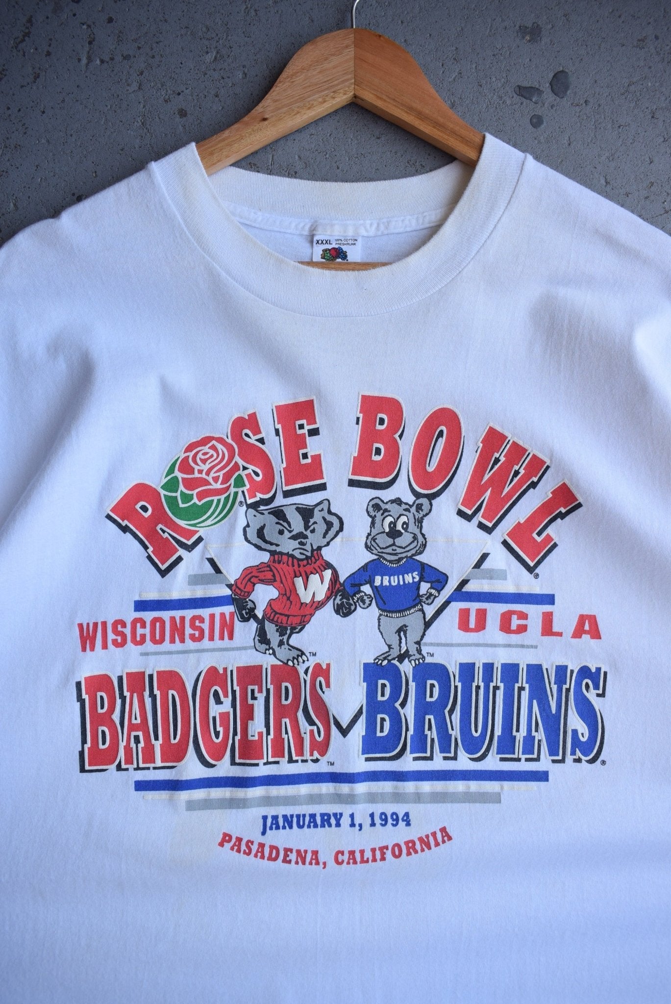 Vintage 1994 Wisconsin vs UCLA Rose Bowl Tee (3XL) - Retrospective Store