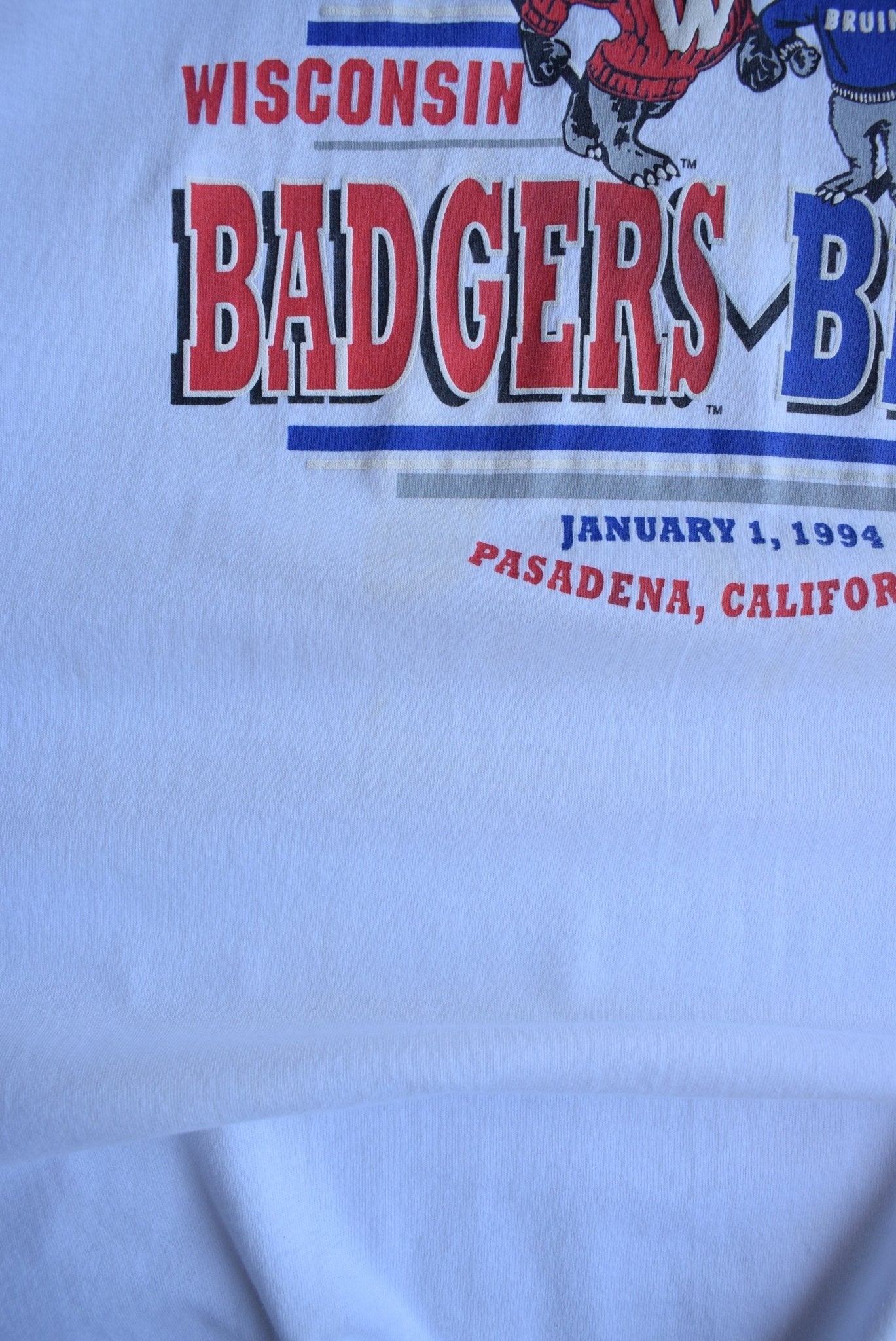 Vintage 1994 Wisconsin vs UCLA Rose Bowl Tee (3XL) - Retrospective Store