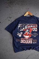 Vintage 1995 MLB Cleveland Indians World Series Champions Tee (M/L) - Retrospective Store