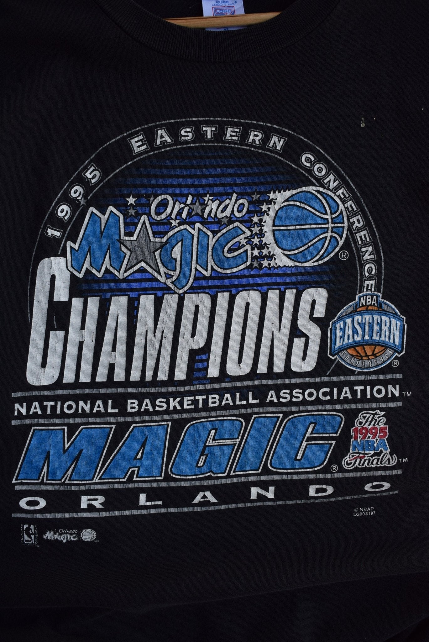 Vintage 1995 NBA Orlando Magic Eastern Conference Champions Tee (XL) - Retrospective Store