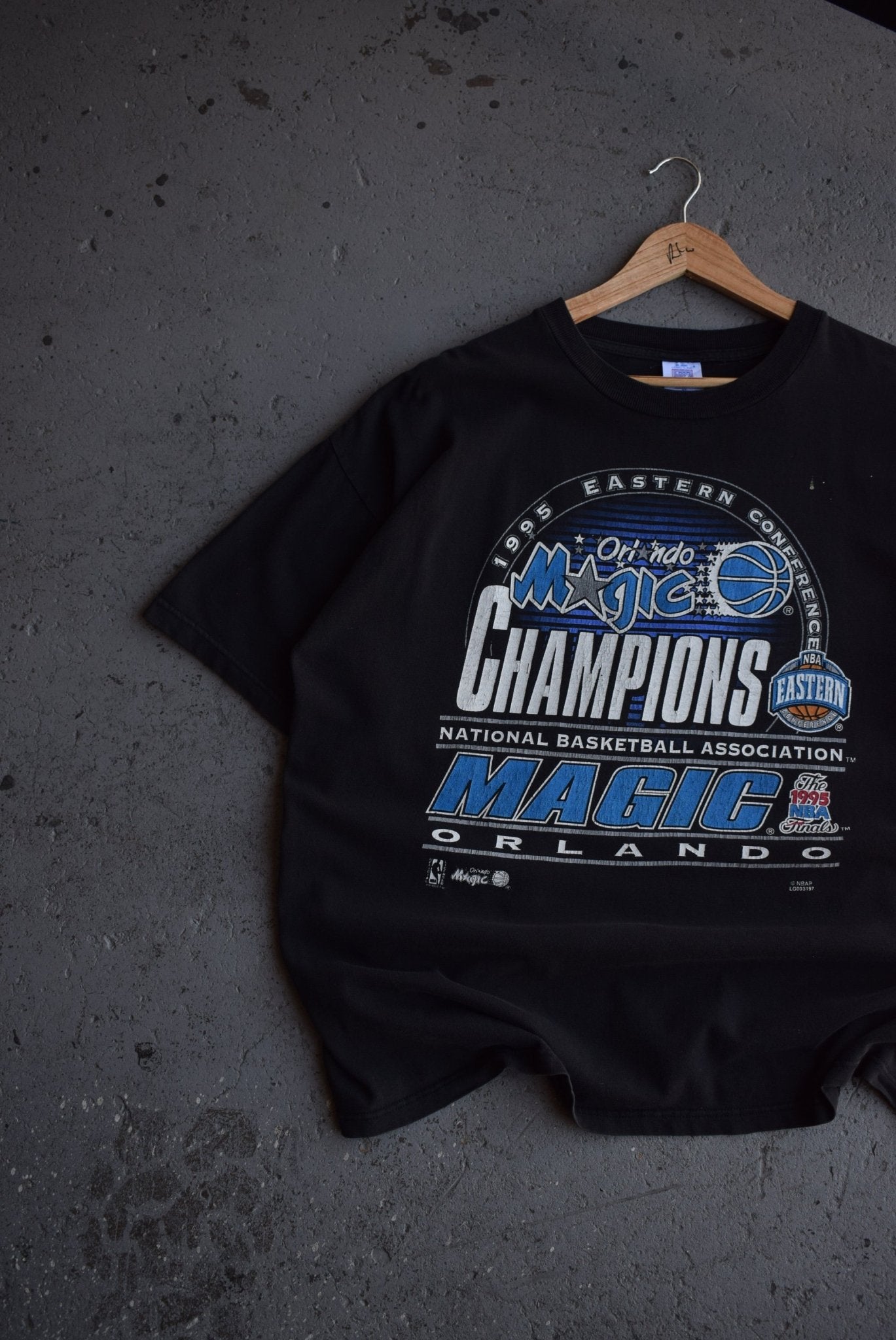 Vintage 1995 NBA Orlando Magic Eastern Conference Champions Tee (XL) - Retrospective Store