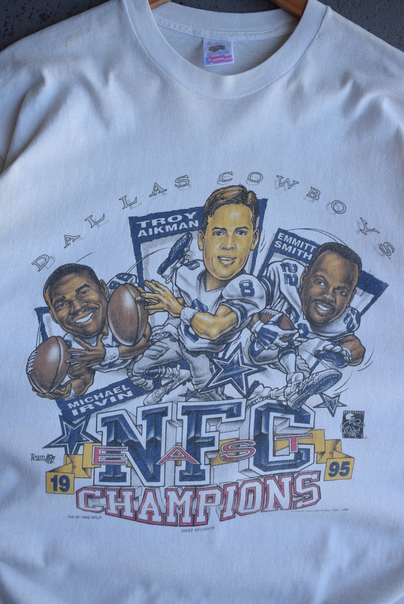 Vintage 1995 NFL Dallas Cowboys Champions Tee (L) - Retrospective Store