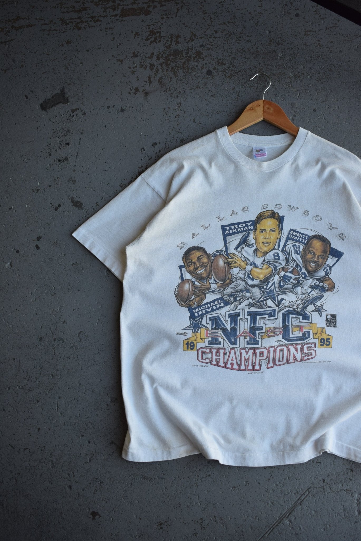 Vintage 1995 NFL Dallas Cowboys Champions Tee (L) - Retrospective Store