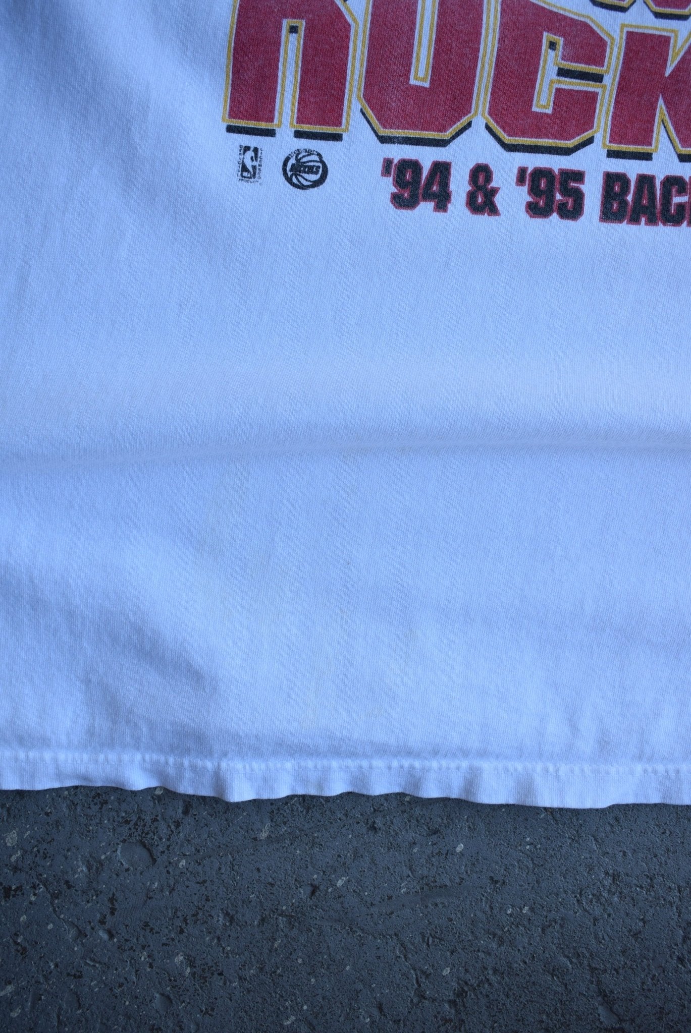 Vintage 1995 Starter x NBA Houston Rockets Champions Tee (XL/XXL) - Retrospective Store