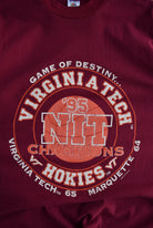 Vintage 1995 Virginia Tech University Basketball Tee (M) - Retrospective Store