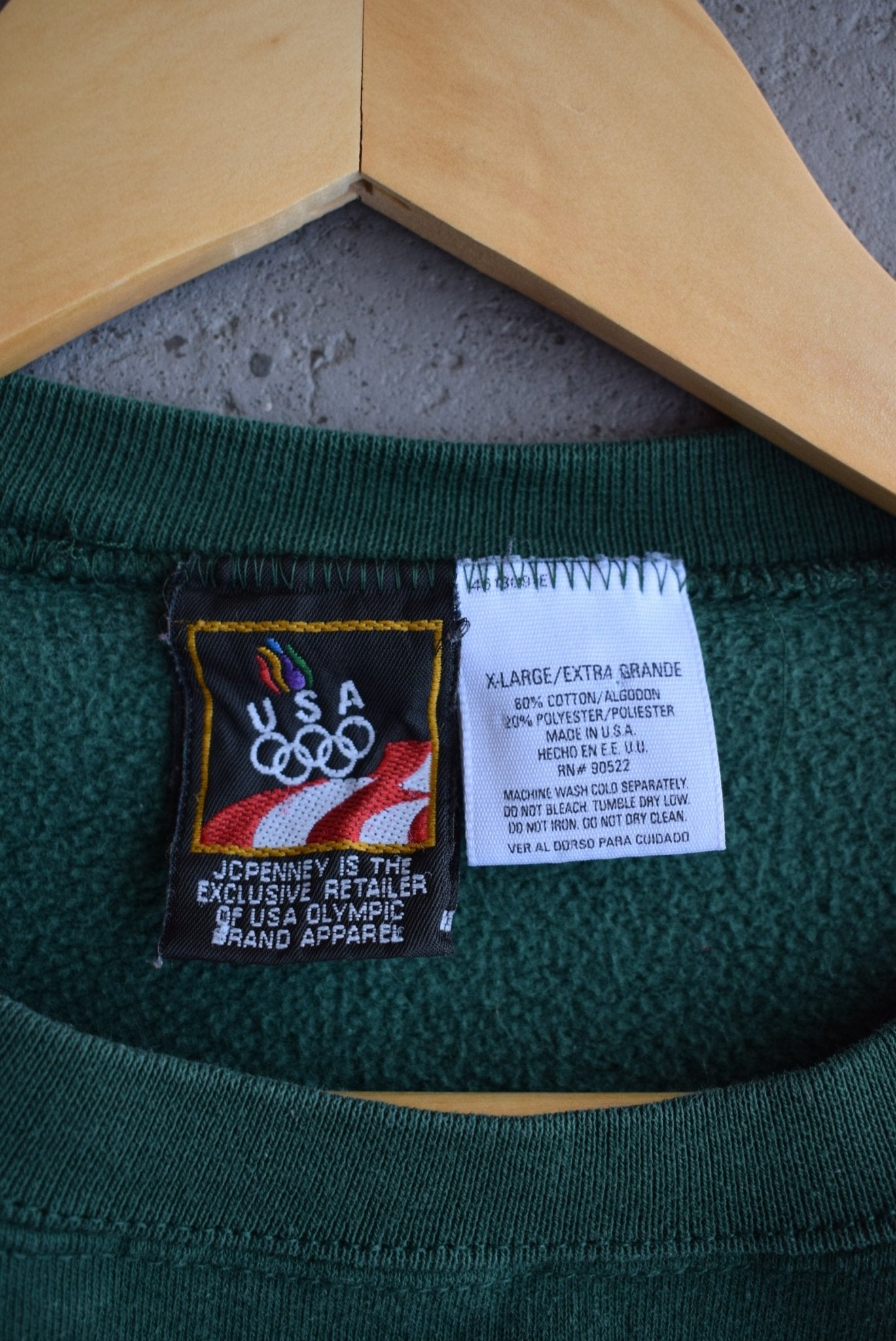 Vintage 1996 Atlanta Olympics Team USA Embroidered Crewneck (XL) - Retrospective Store