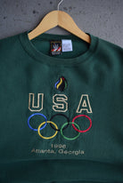 Vintage 1996 Atlanta Olympics Team USA Embroidered Crewneck (XL) - Retrospective Store