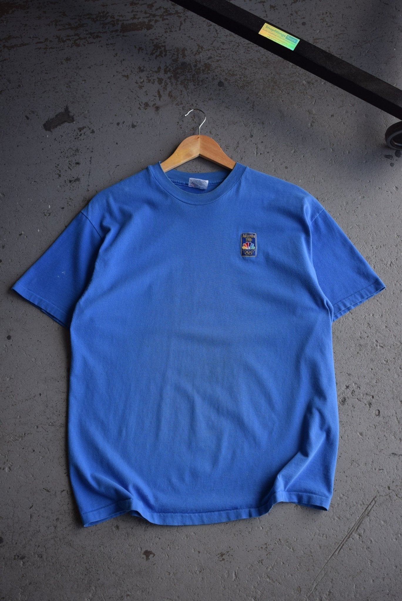 Vintage 1996 Atlanta Olympics x MSNBC Embroidered Tee (L) - Retrospective Store