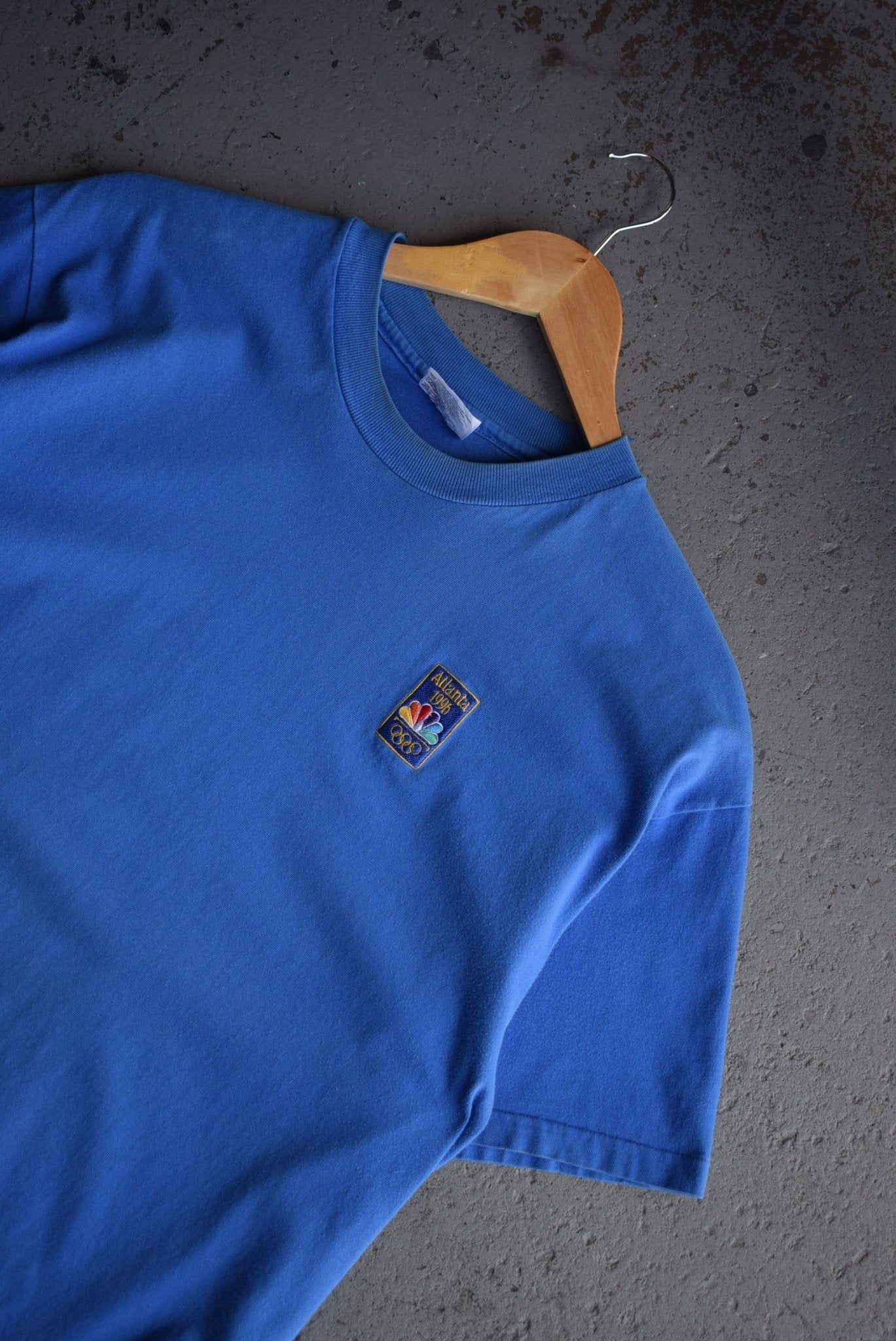 Vintage 1996 Atlanta Olympics x MSNBC Embroidered Tee (L) - Retrospective Store