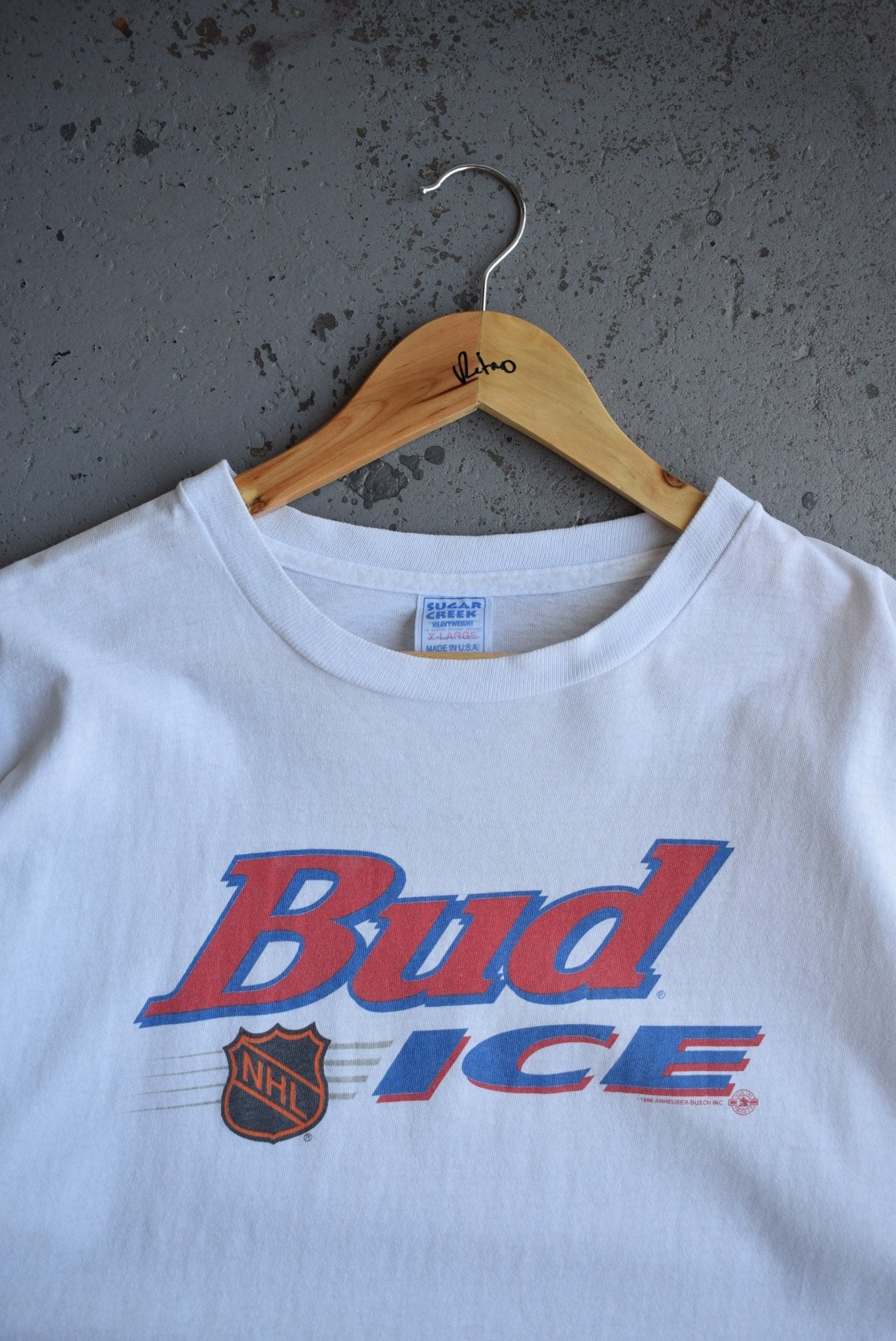 Vintage 1996 Budweiser x NHL Tee (L/XL) - Retrospective Store