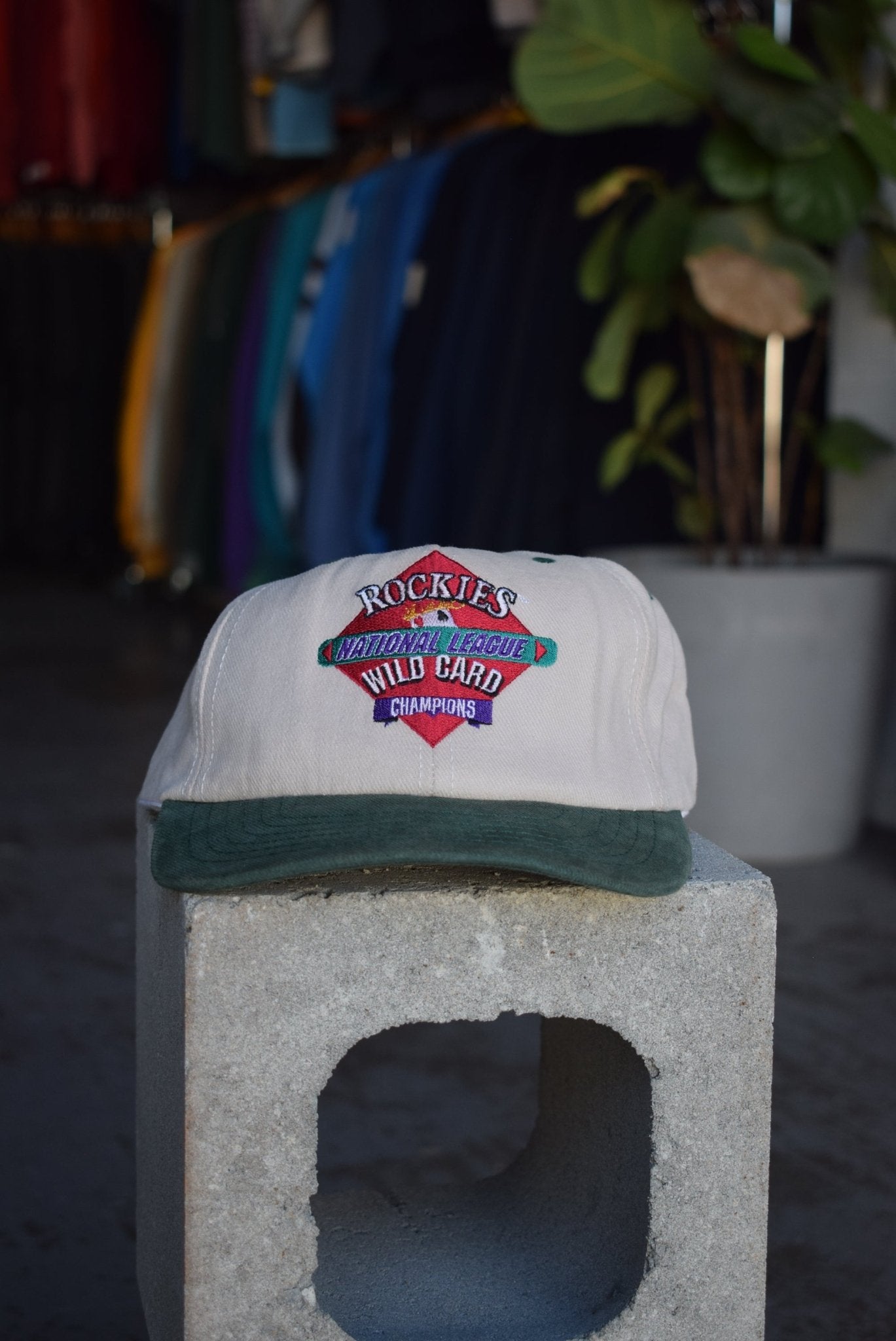 Vintage 1996 MLB Colorado Rockies Champions Embroidered Hat - Retrospective Store