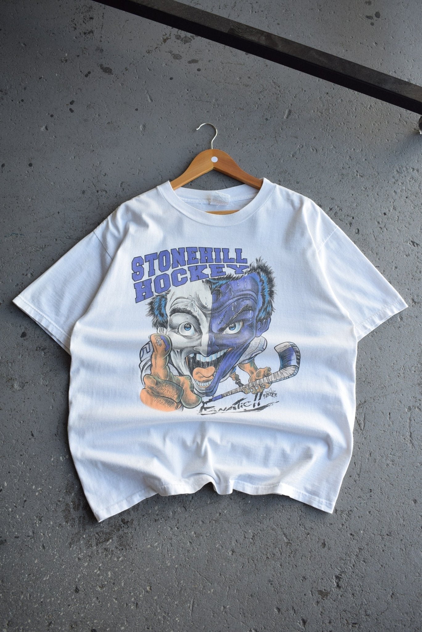 Vintage 1996 Stonehill Hockey Winter Tour Tee (L/XL) - Retrospective Store