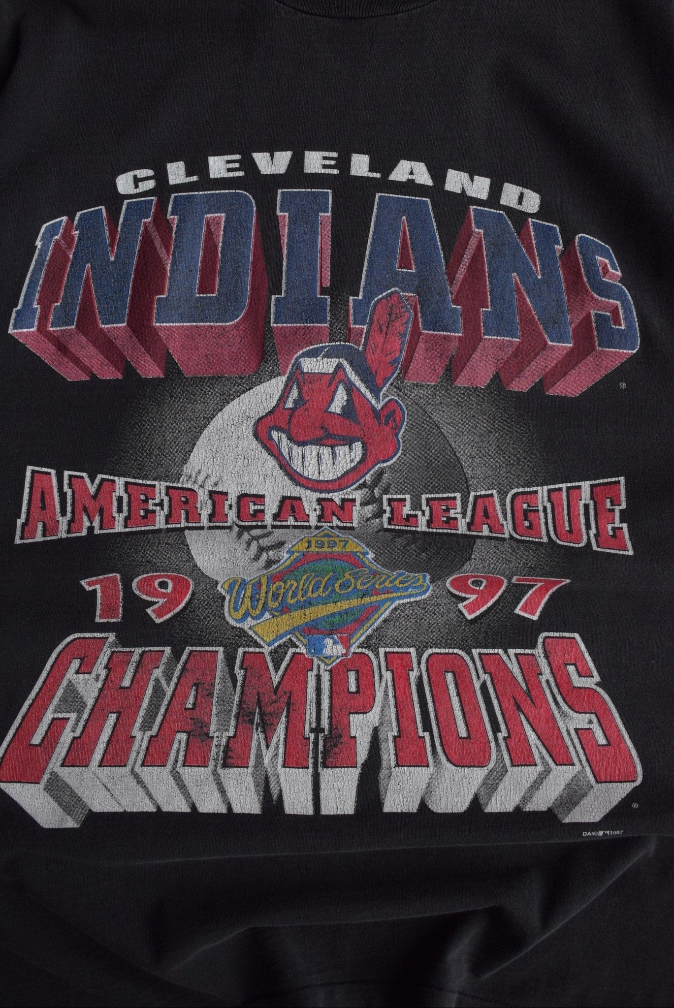Vintage 1997 MLB Cleveland Indians Champions Tee (L) - Retrospective Store