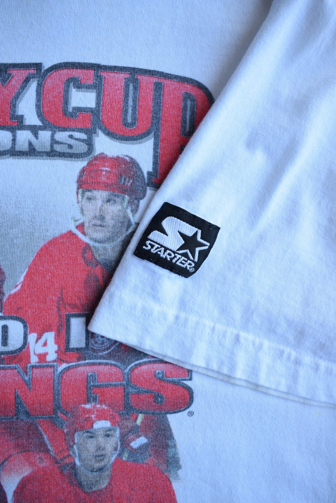 Vintage 1997 Starter x NHL Detroit Red Wings Champions Tee (XXL) - Retrospective Store