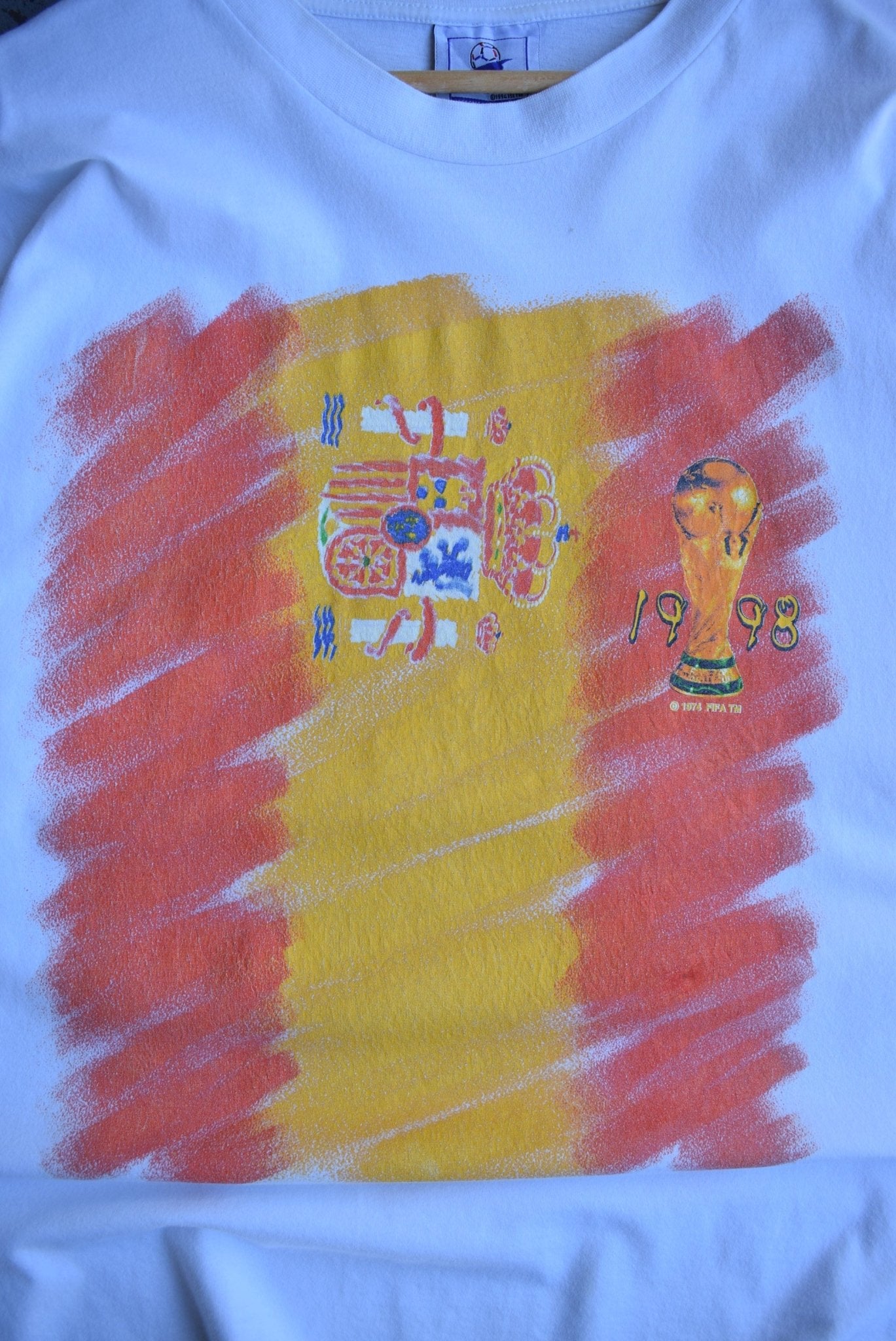 Vintage 1998 Adidas x FIFA World Cup Spain Tee (L) - Retrospective Store