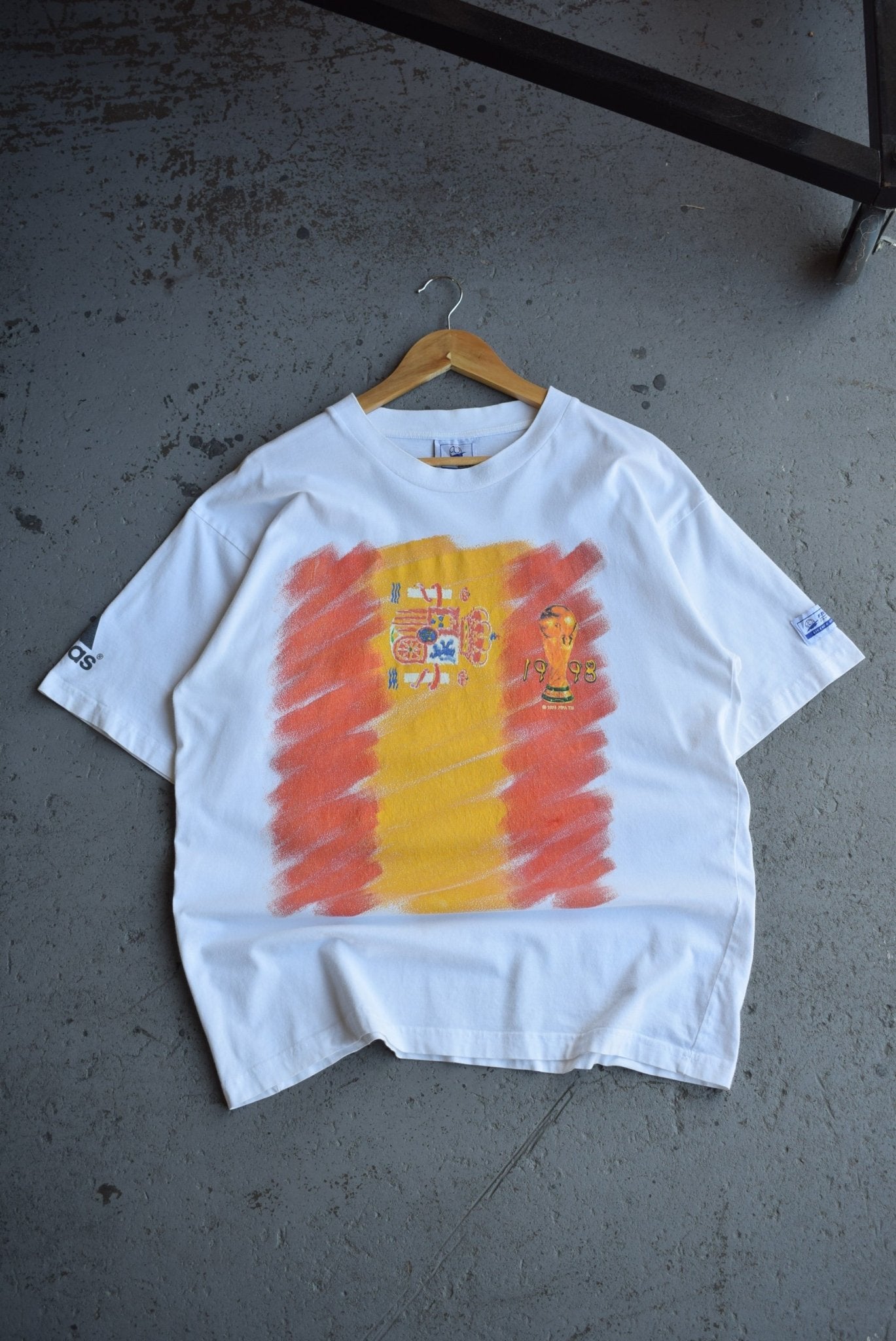 Vintage 1998 Adidas x FIFA World Cup Spain Tee (L) - Retrospective Store