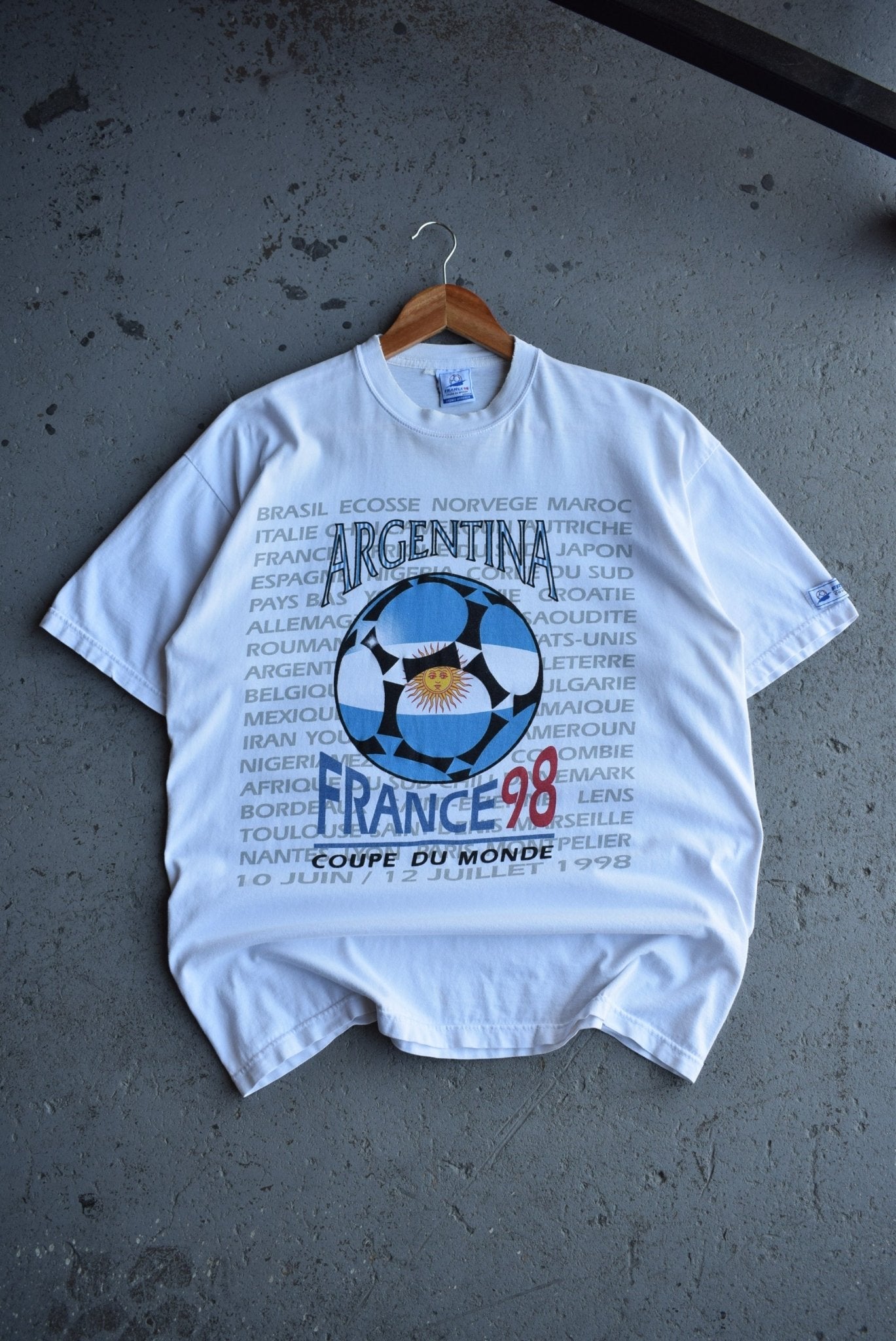 Vintage 1998 FIFA World Cup Argentina Tee (L) - Retrospective Store