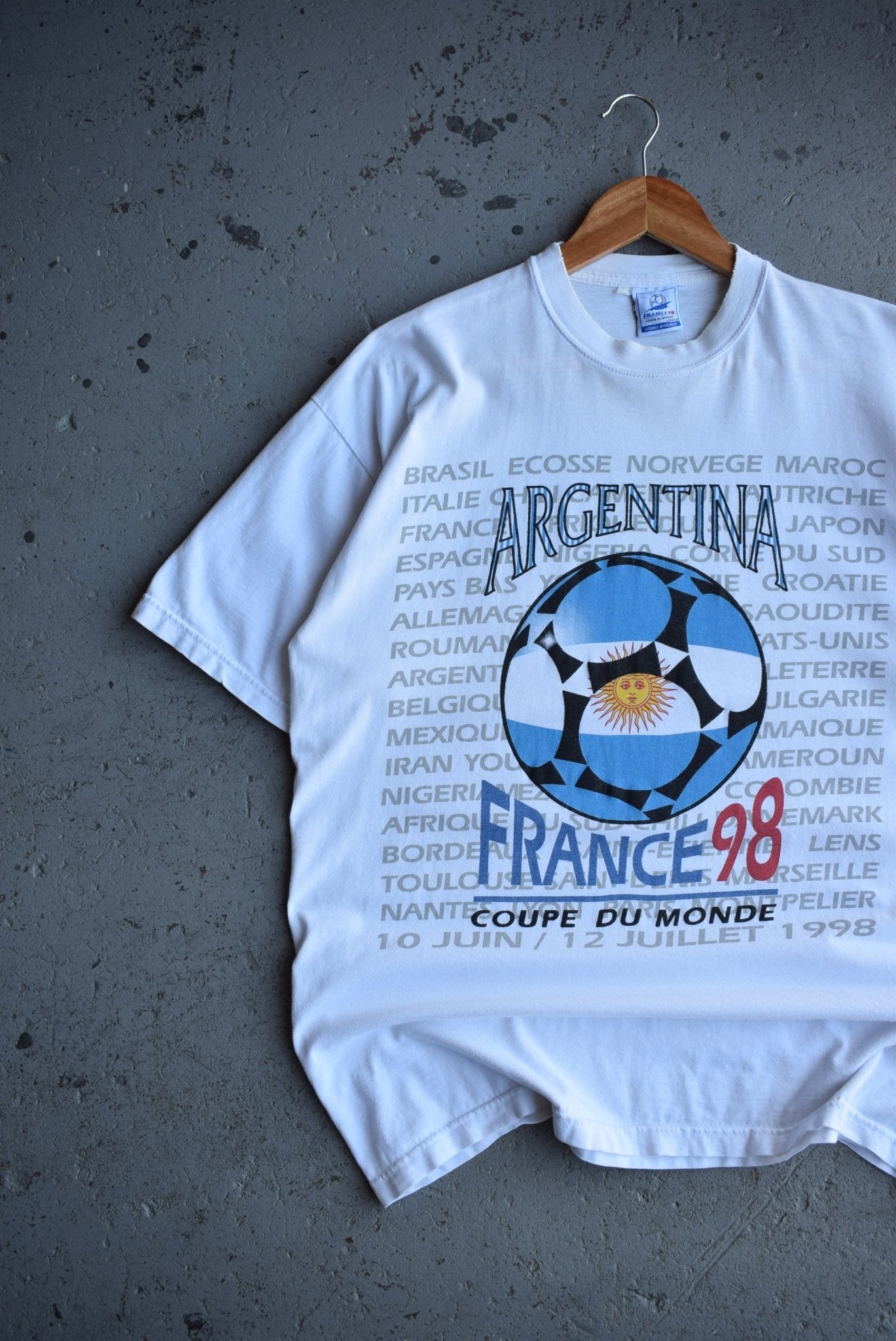 Vintage 1998 FIFA World Cup Argentina Tee (L) - Retrospective Store