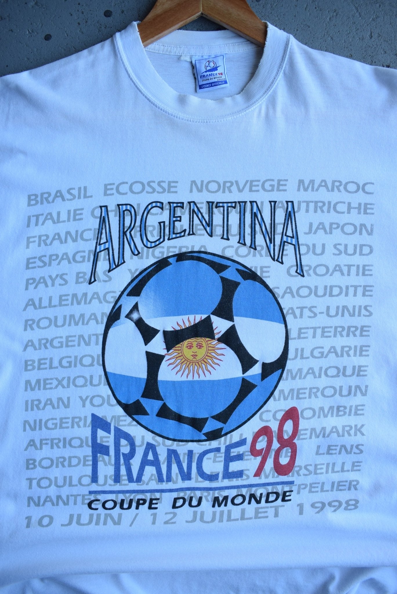 Vintage 1998 FIFA World Cup Argentina Tee (L) - Retrospective Store
