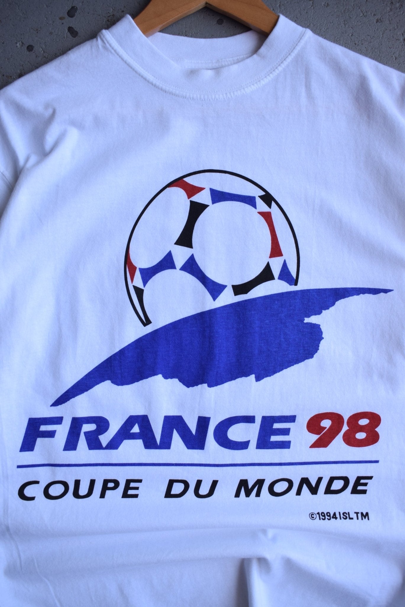 Vintage 1998 France FIFA World Cup Tee (M) - Retrospective Store