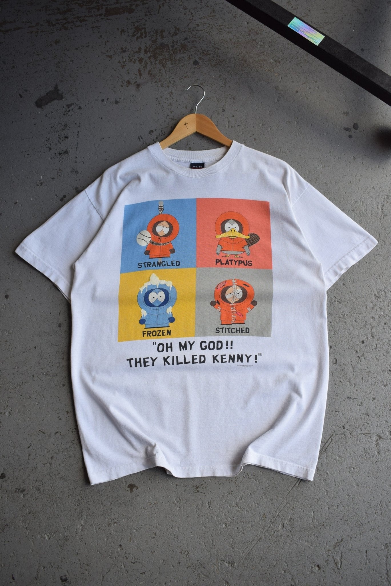Vintage 1998 South Park 'They Killed Kenny' Tee (L) - Retrospective Store