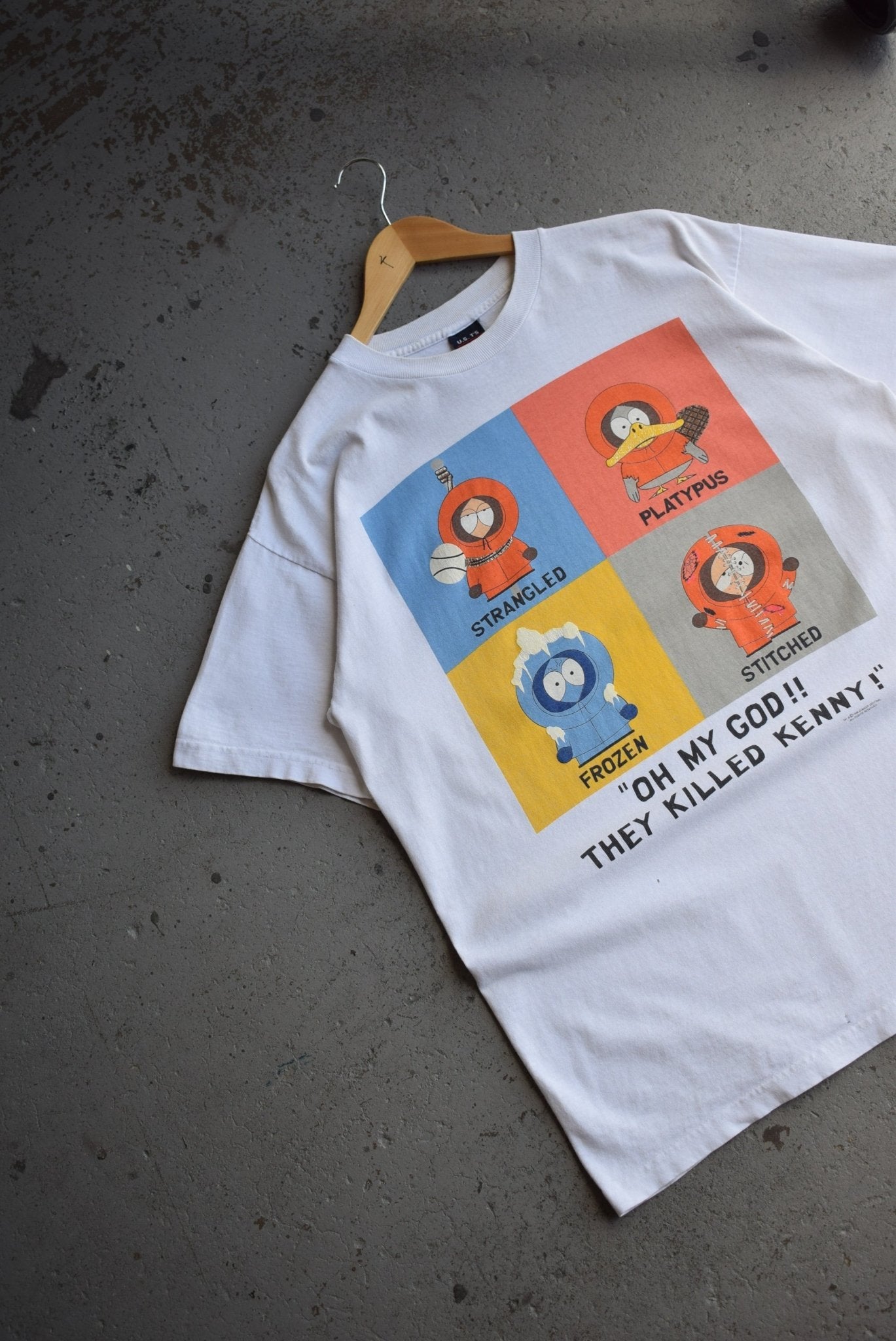 Vintage 1998 South Park 'They Killed Kenny' Tee (L) - Retrospective Store
