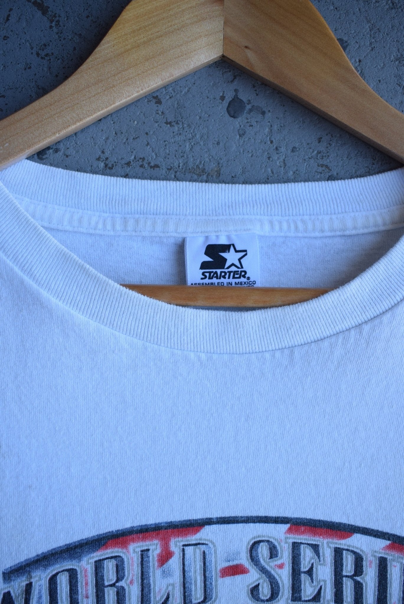 Vintage 1998 Starter x MLB New York Yankees World Series Champions Tee (XL) - Retrospective Store