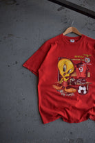Vintage 1999 Looney Tunes x SL Benfica Soccer Tee (XL) - Retrospective Store
