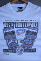 Vintage 1999 Pro Player x NBA Jazz vs Kings Playoffs Tee (M) - Retrospective Store