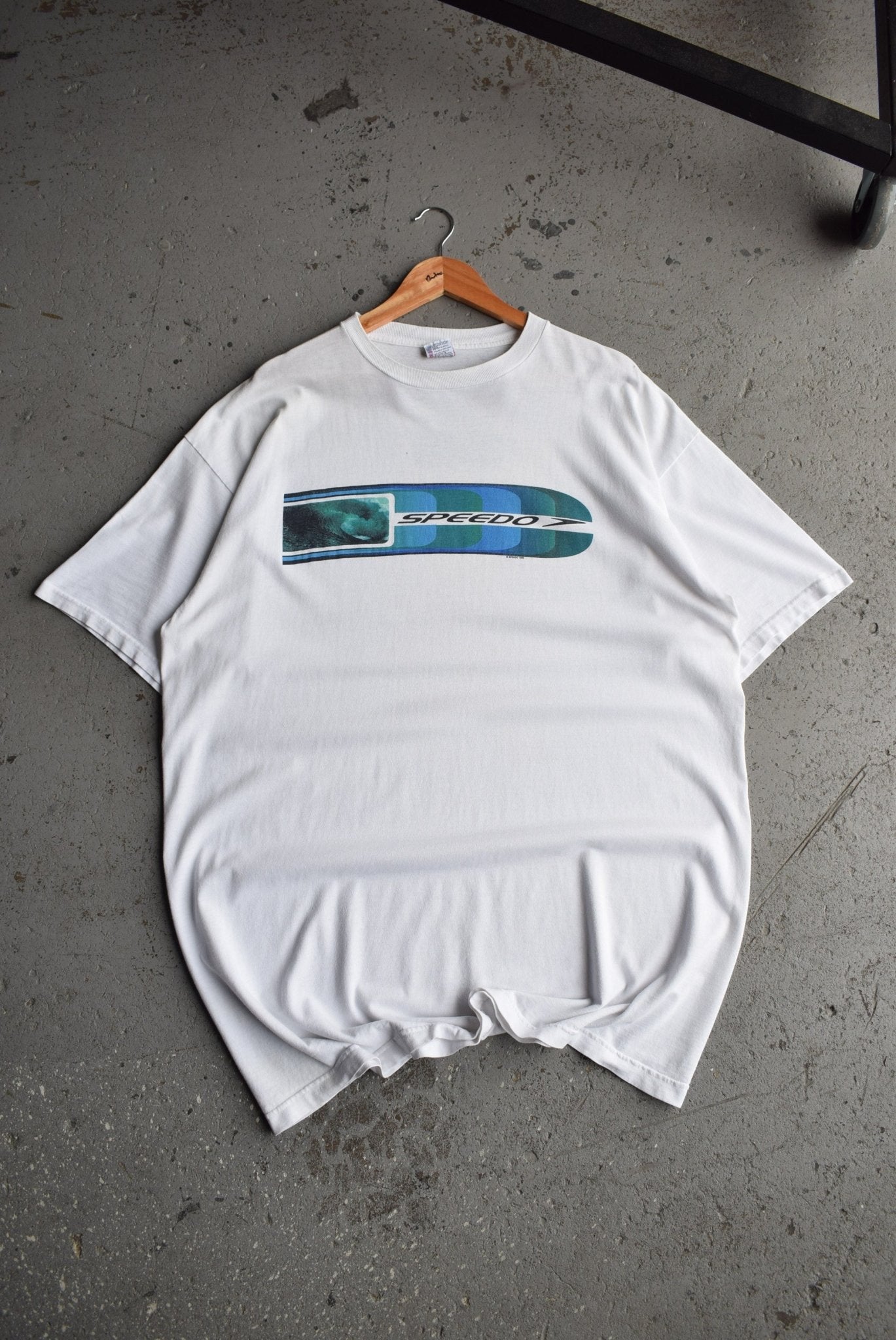 Vintage 1999 Speedo Spellout Tee (XXL Tall) - Retrospective Store
