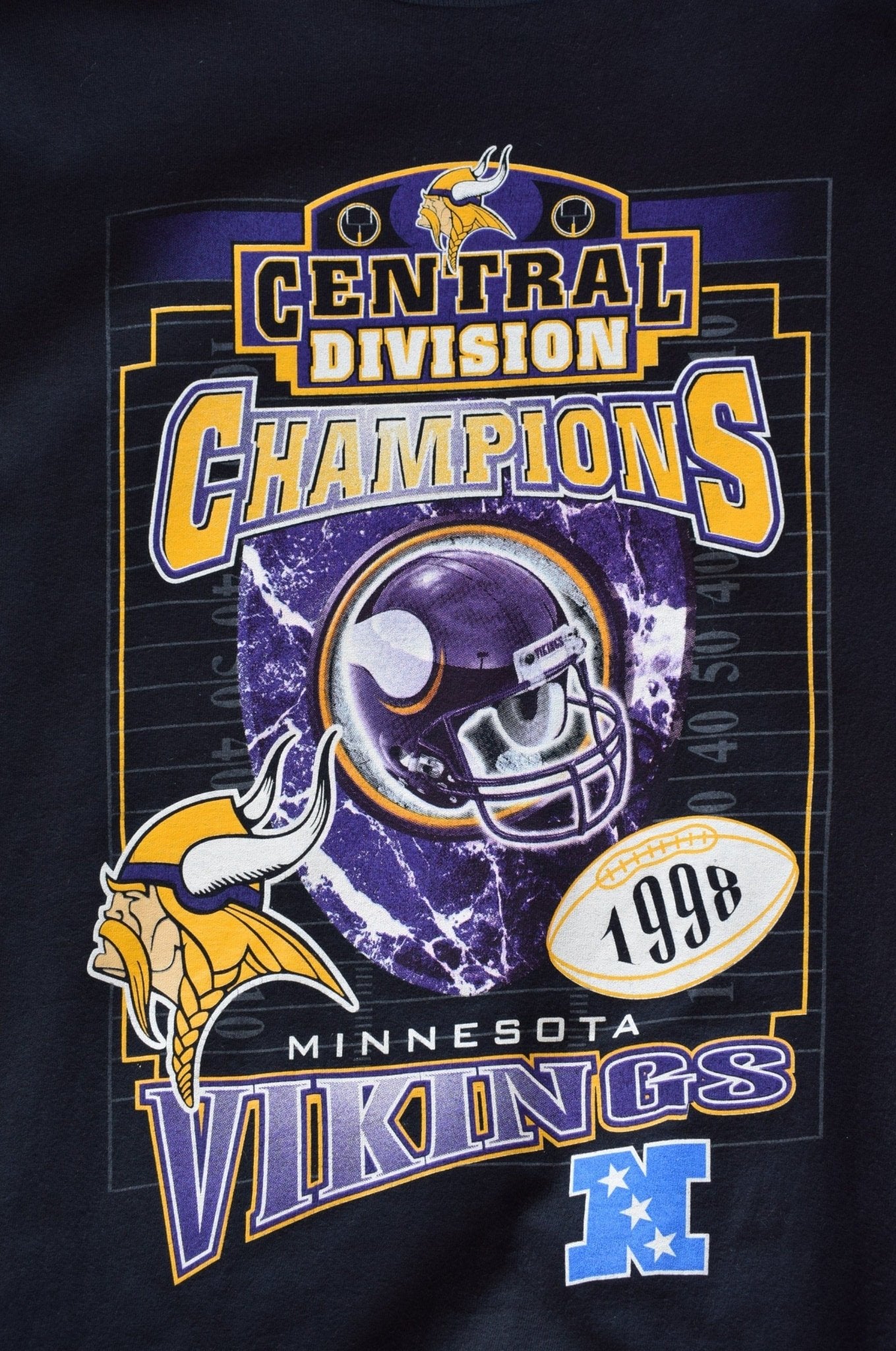 Vintage 1999 Starter x NFL Minnesota Vikings Champions Tee (XXL) - Retrospective Store