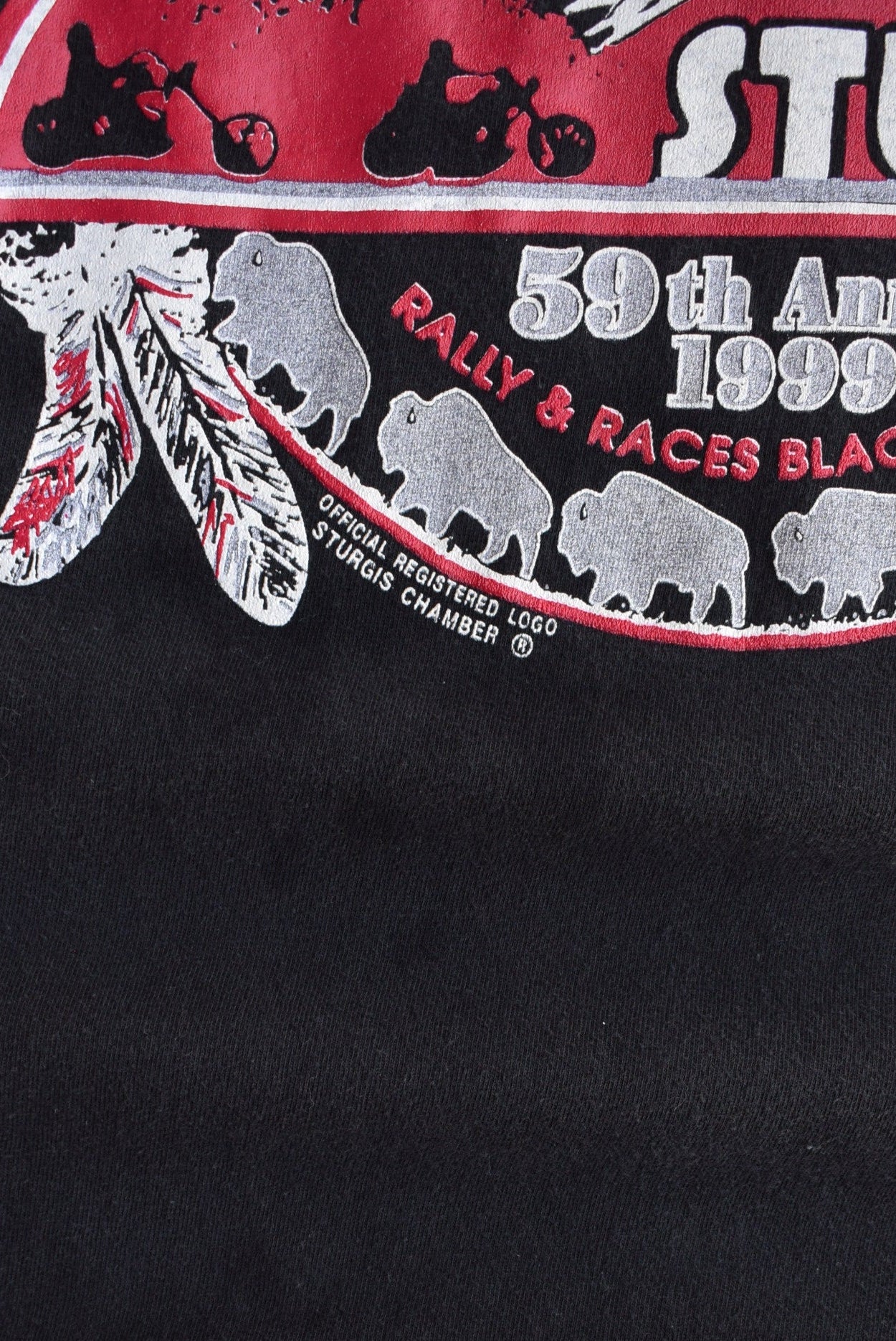 Vintage 1999 Sturgis Black Hills Rally Tee (S/M) - Retrospective Store