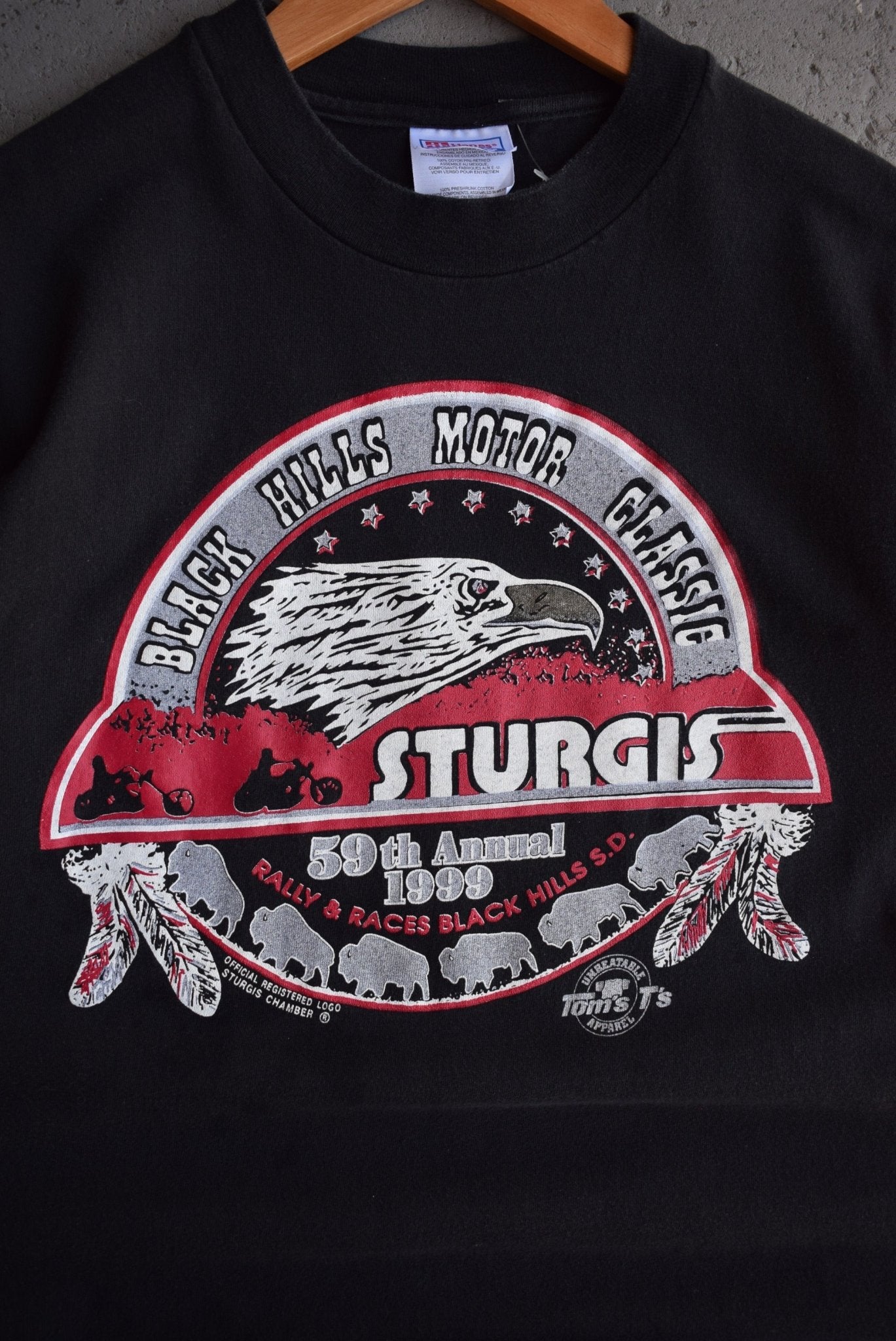 Vintage 1999 Sturgis Black Hills Rally Tee (S/M) - Retrospective Store