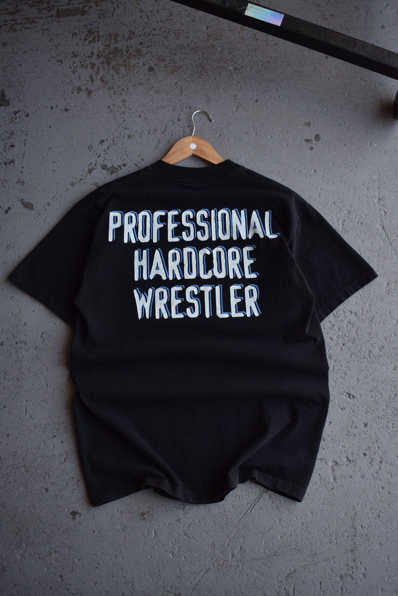 Vintage 1999 WWF Steve Austin 'Professional Hardcore Wrestler' Tee (M) - Retrospective Store