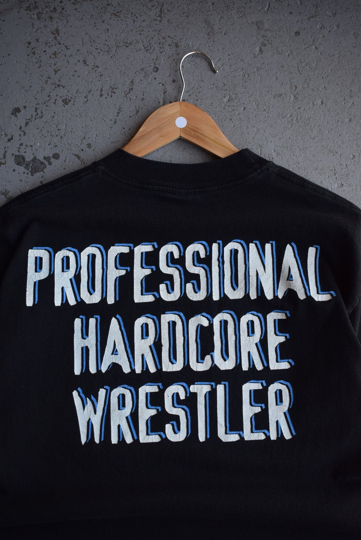 Vintage 1999 WWF Steve Austin 'Professional Hardcore Wrestler' Tee (M) - Retrospective Store