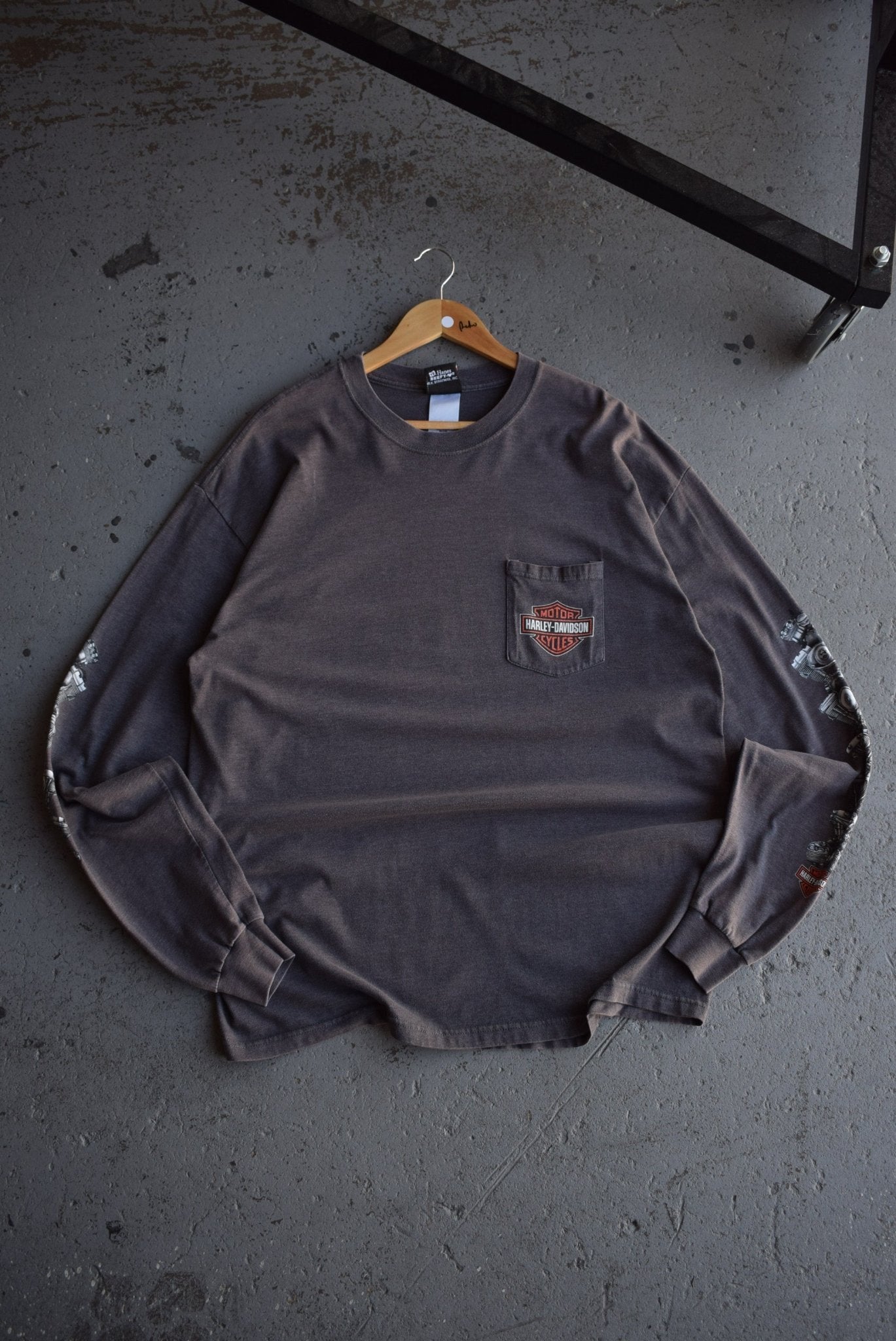 Vintage 2000 Harley Davidson Motorcycles Alaska Long Sleeve Tee (XL) - Retrospective Store