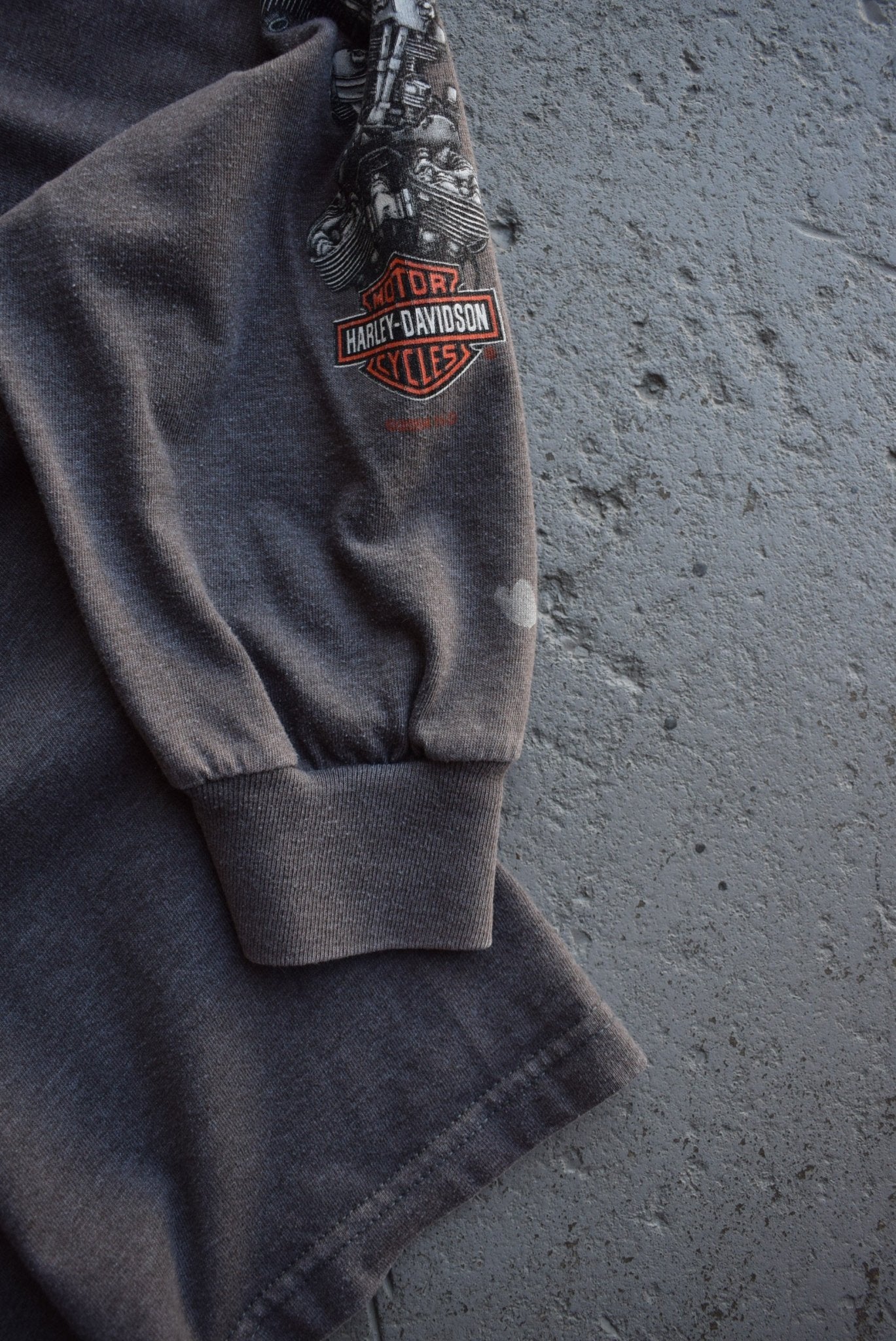 Vintage 2000 Harley Davidson Motorcycles Alaska Long Sleeve Tee (XL) - Retrospective Store
