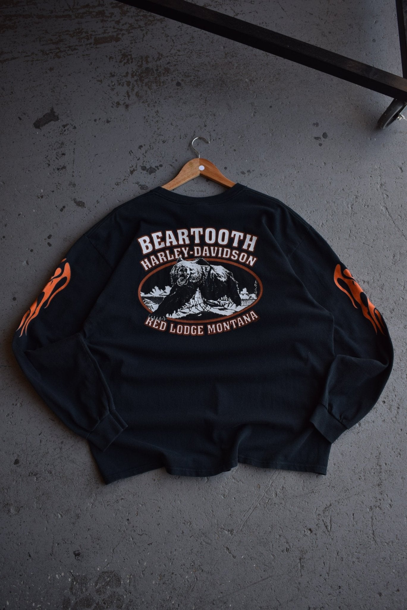 Vintage 2001 Harley Davidson Motorcycles Long Sleeve Tee (XL) - Retrospective Store