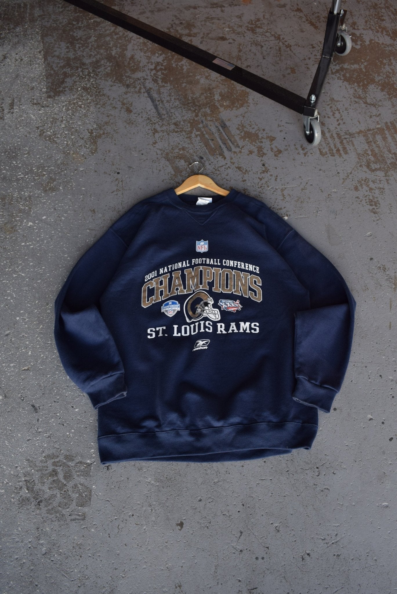 Vintage 2001 Reebok x NFL St. Louis Rams Crewneck (XXL) - Retrospective Store