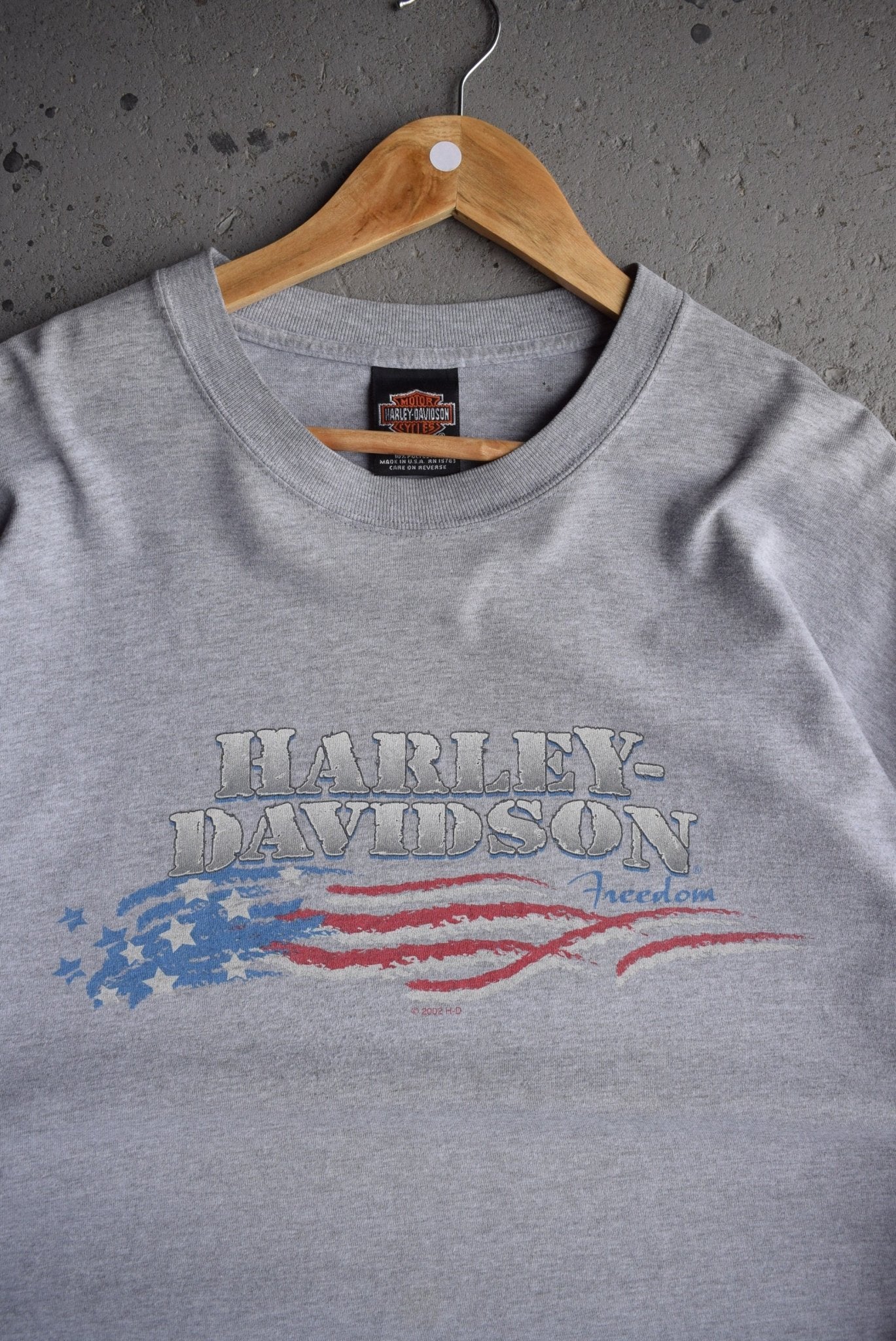 Vintage 2002 Harley Davidson Motorcycles Long Sleeve Tee (XL) - Retrospective Store